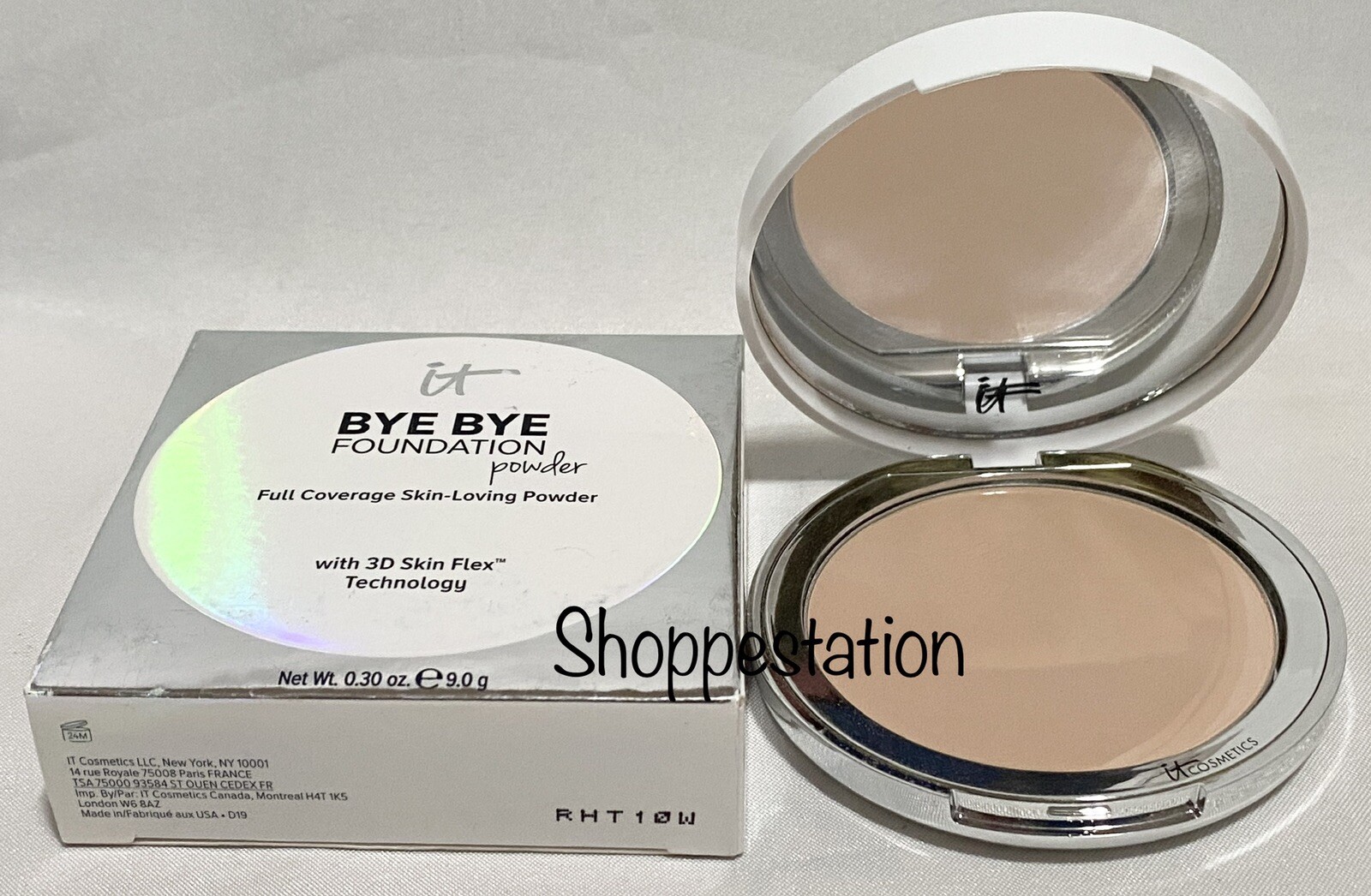 IT Cosmetics Bye Bye Foundation Powder Full Coverage Skin Shade FAIR 9g / .3oz