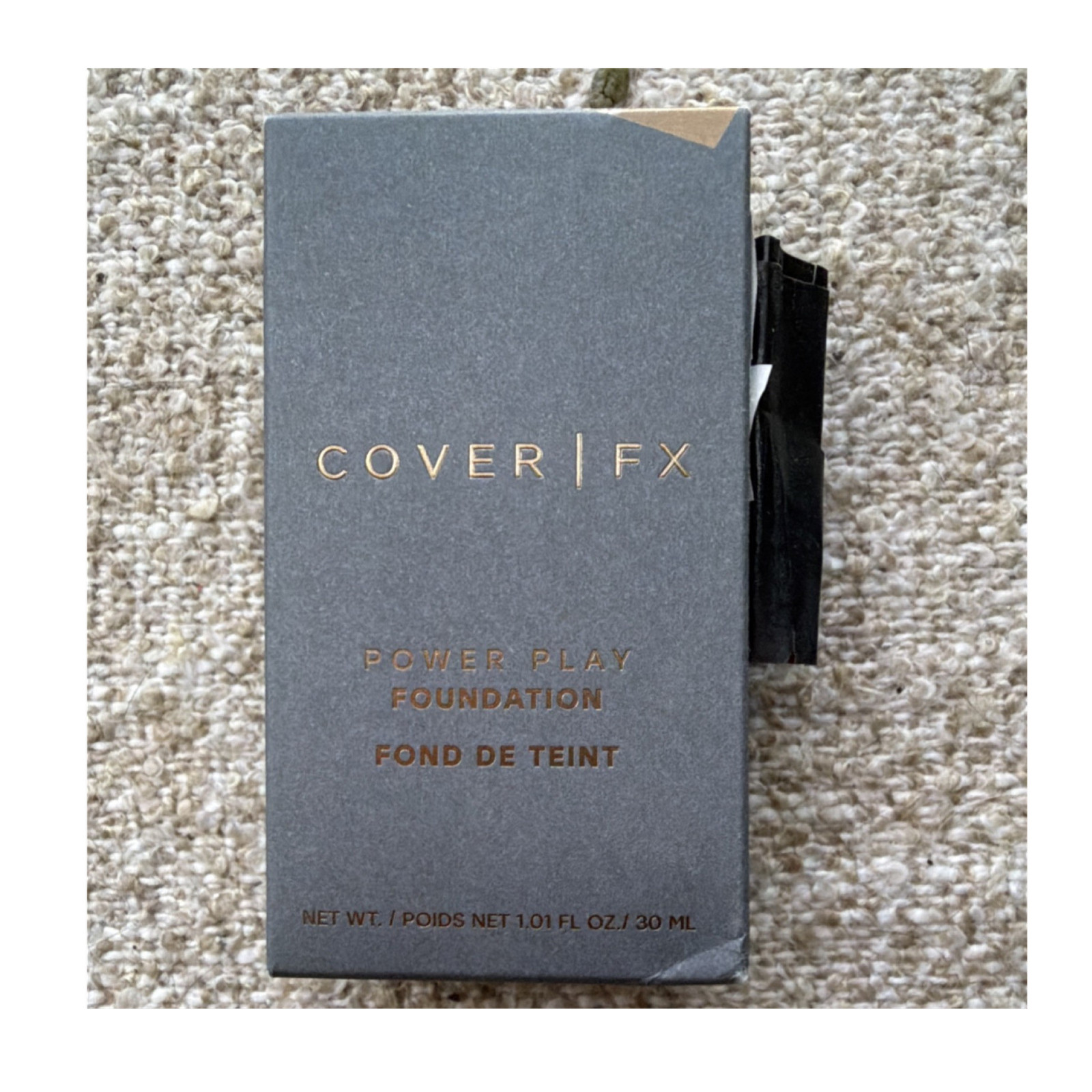 COVER FX Power Play Liquid Foundation M3 Full Coverage Matte Longwear 1.01 oz