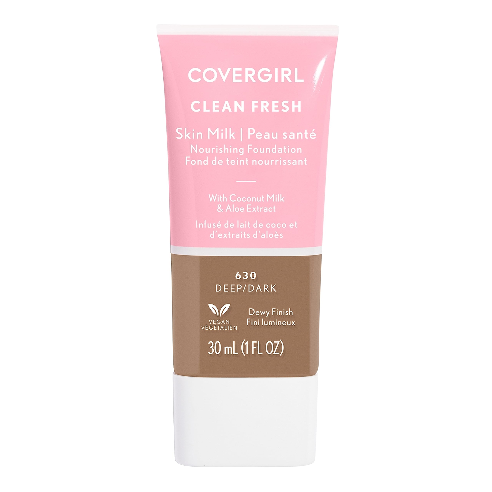 COVERGIRL Clean Fresh Skin Milk Foundation 630 Deep/Dark NEW