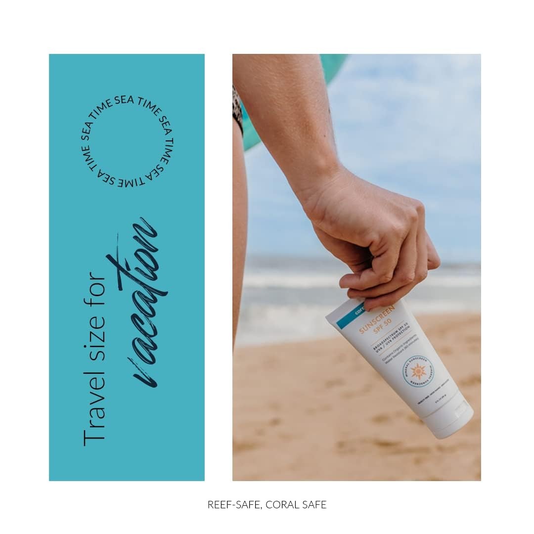 Reef Safe Mineral Sunscreen Travel Lotion 3 Ounce (Pack of 1), SPF 50