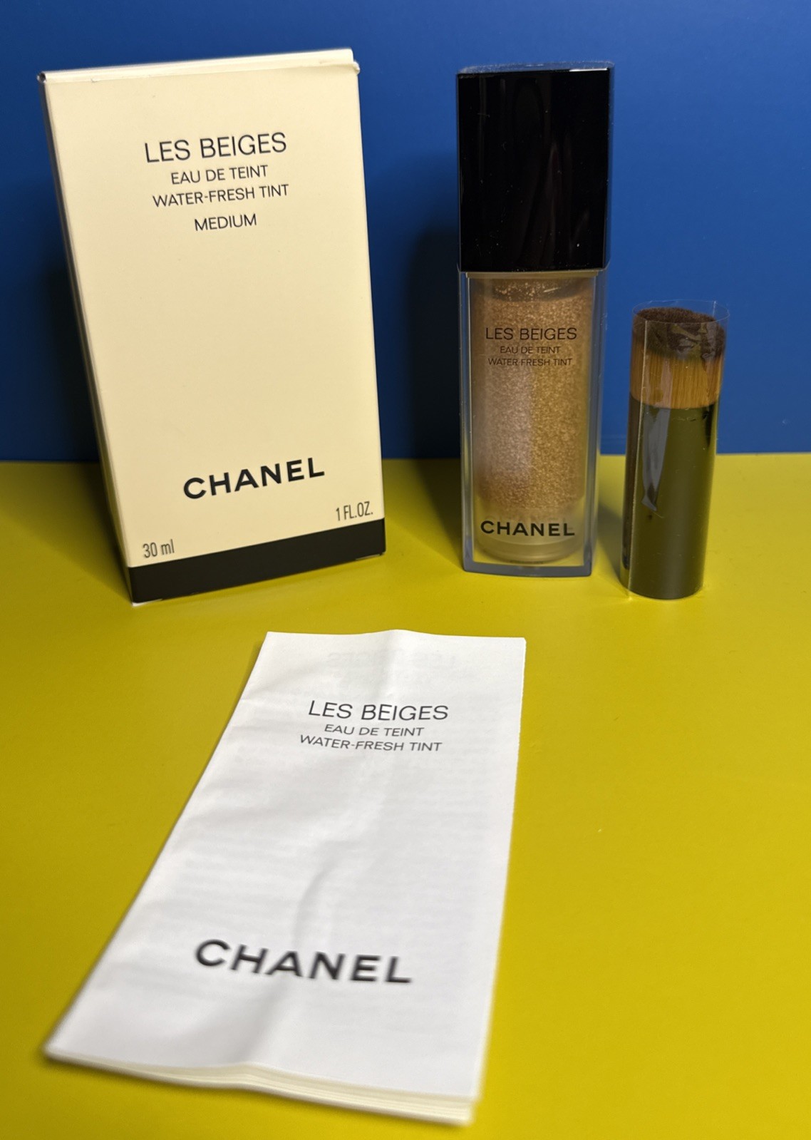 Chanel Les Beiges Water Fresh Tint Shade MEDIUM Full Size 1oz / 30ml New In Box
