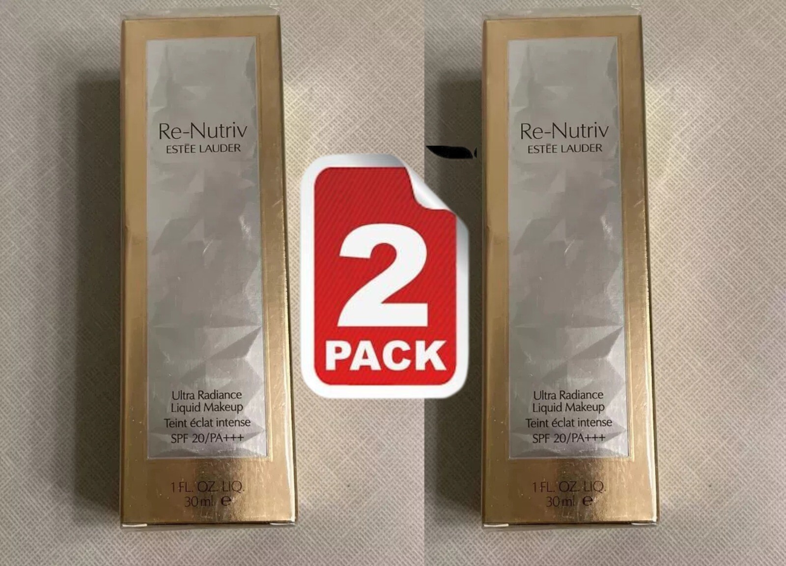 Re-Nutriv Ultra Radiance Liquid by Estée Lauder, SPF 20/PA+++, 30 ml New 2pack