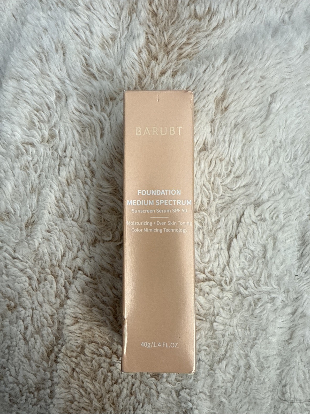 BARUBT Foundation Medium Spectrum Sunscreen Serum SPF 50 1.4 FL OZ