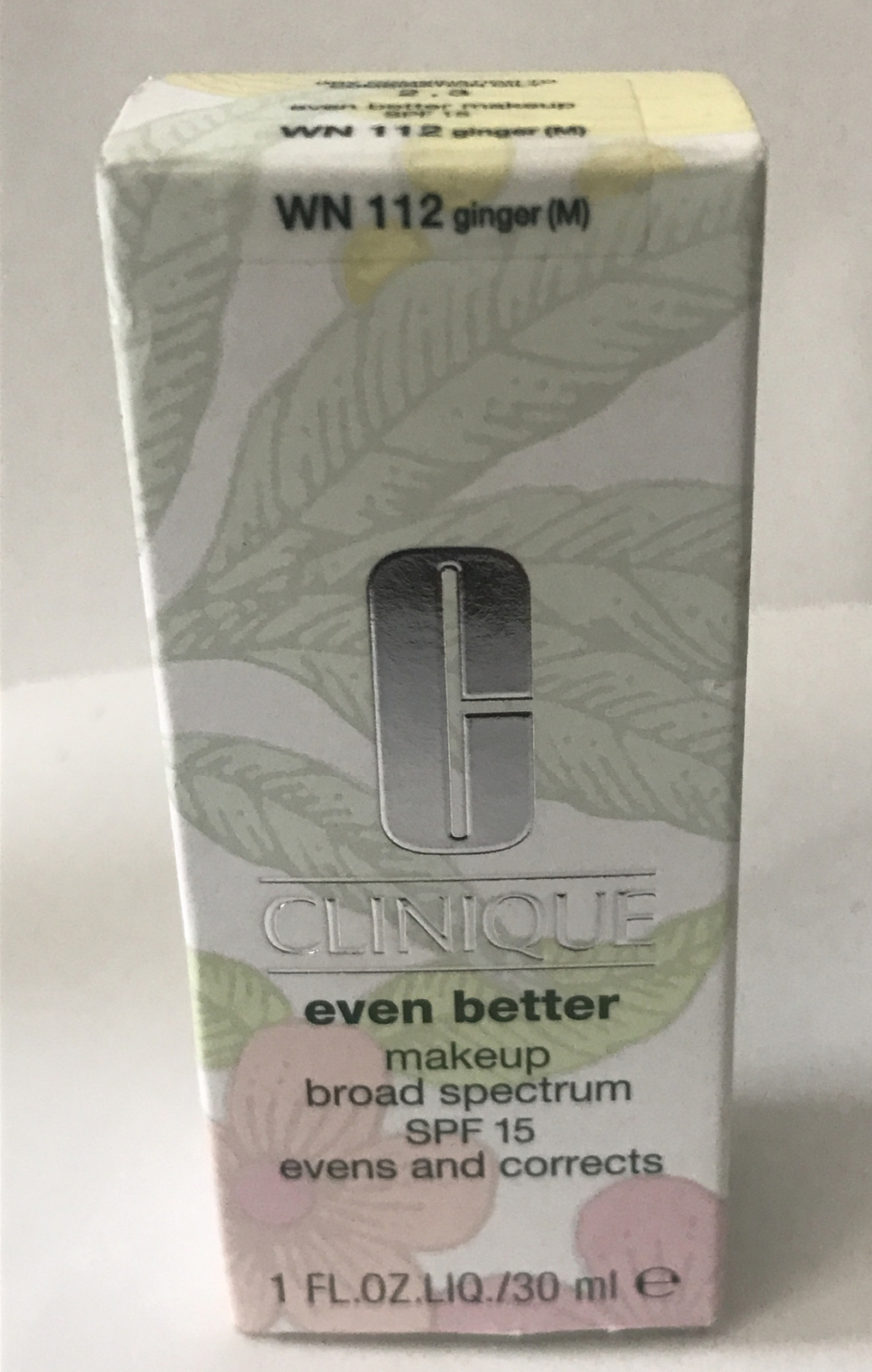 Clinique Even Better Makeup Broad Spectrum Spf 15 ~ WN 112 Ginger (M)~ 1 oz BNIB