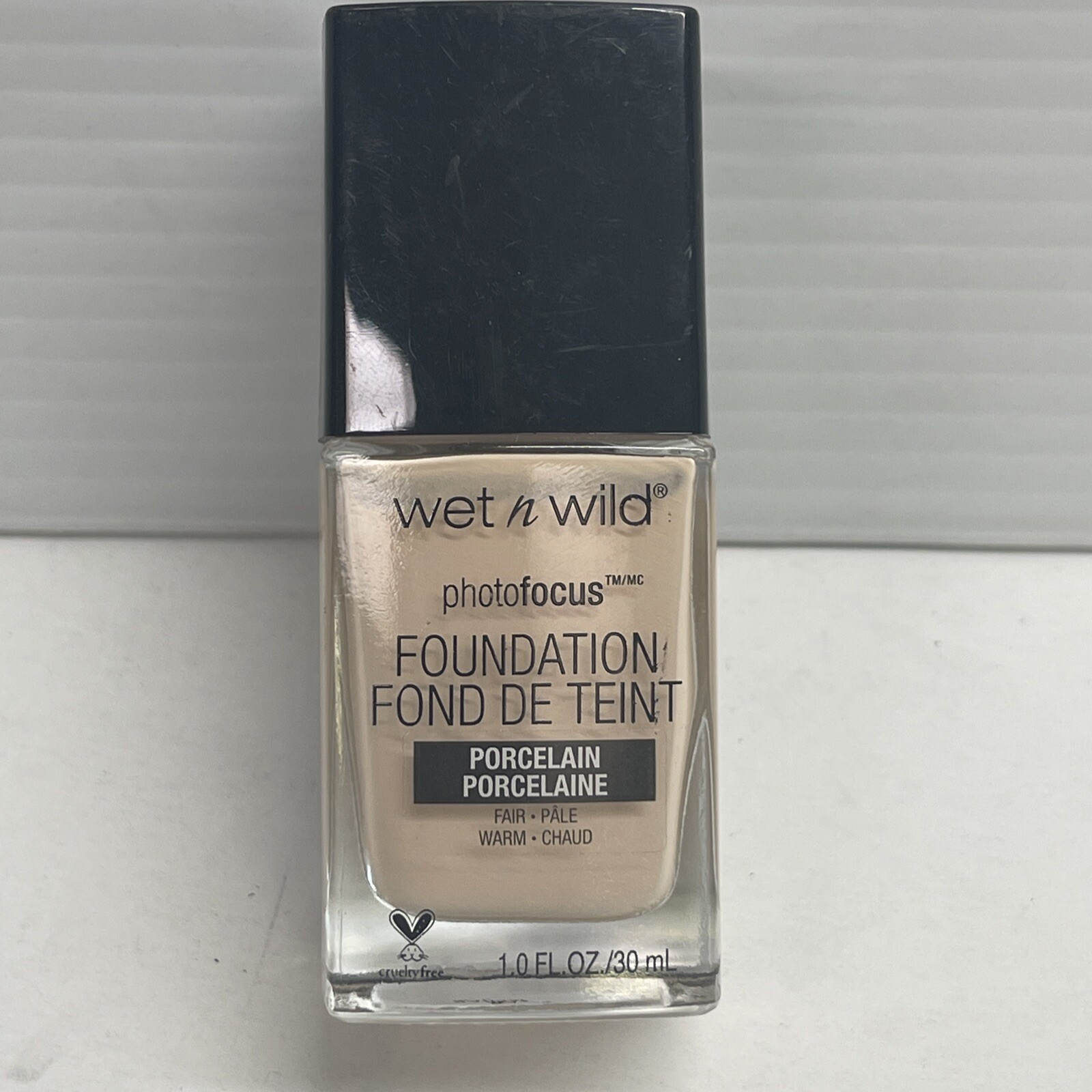 Wet N Wild Photo Focus Foundation Warm Fair 360C Porcelain 1 fl oz A155