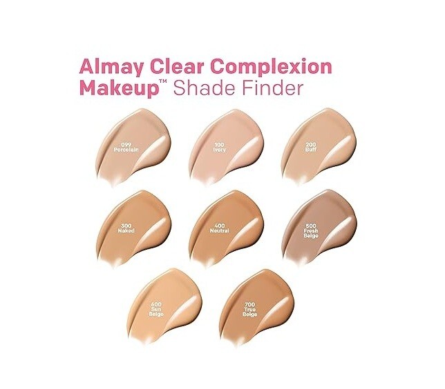Almay Clear Complexion Acne Foundation with Salicylic Acid, 750 Golden, 4 Pack