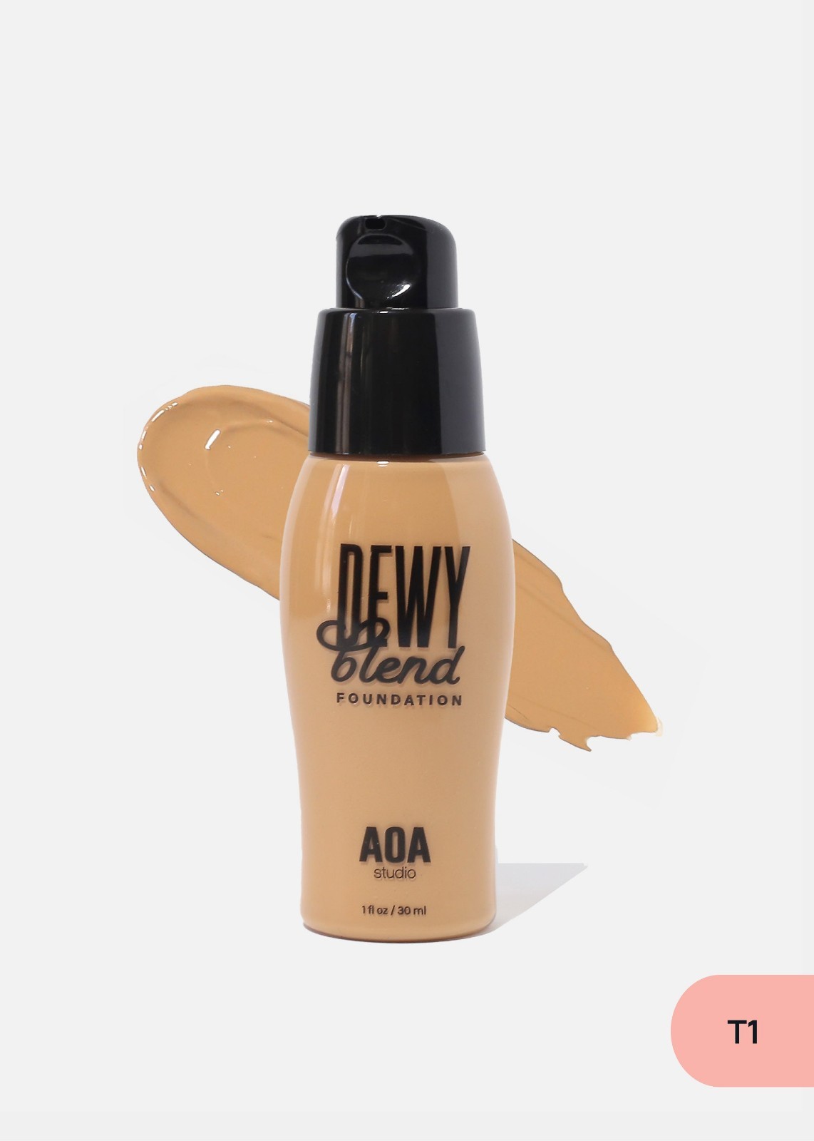 AOA Dewy Blend Foundation Hydrating Lightweight Full Coverage Natural Glow Makeu