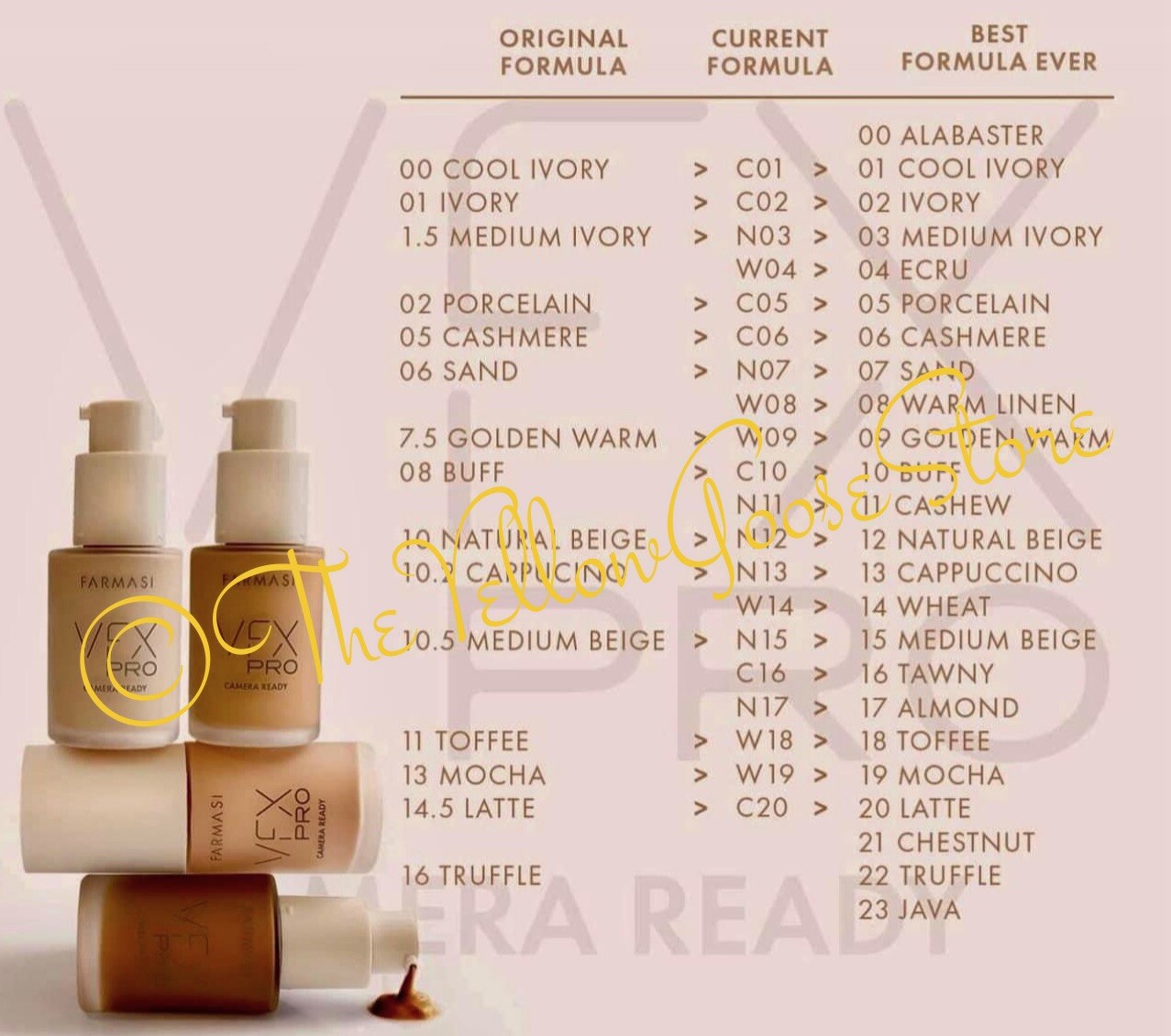 FARMASI ❤️ VFX PRO FOUNDATION 🐥 24 COLORS 🐥 SAME DAY FREE SHIPPING ❤️