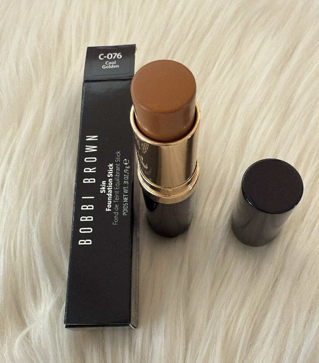 Bobbi Brown Skin Foundation Stick COOL GOLDEN Skin C-076 Size 0.31 Oz. 9 g