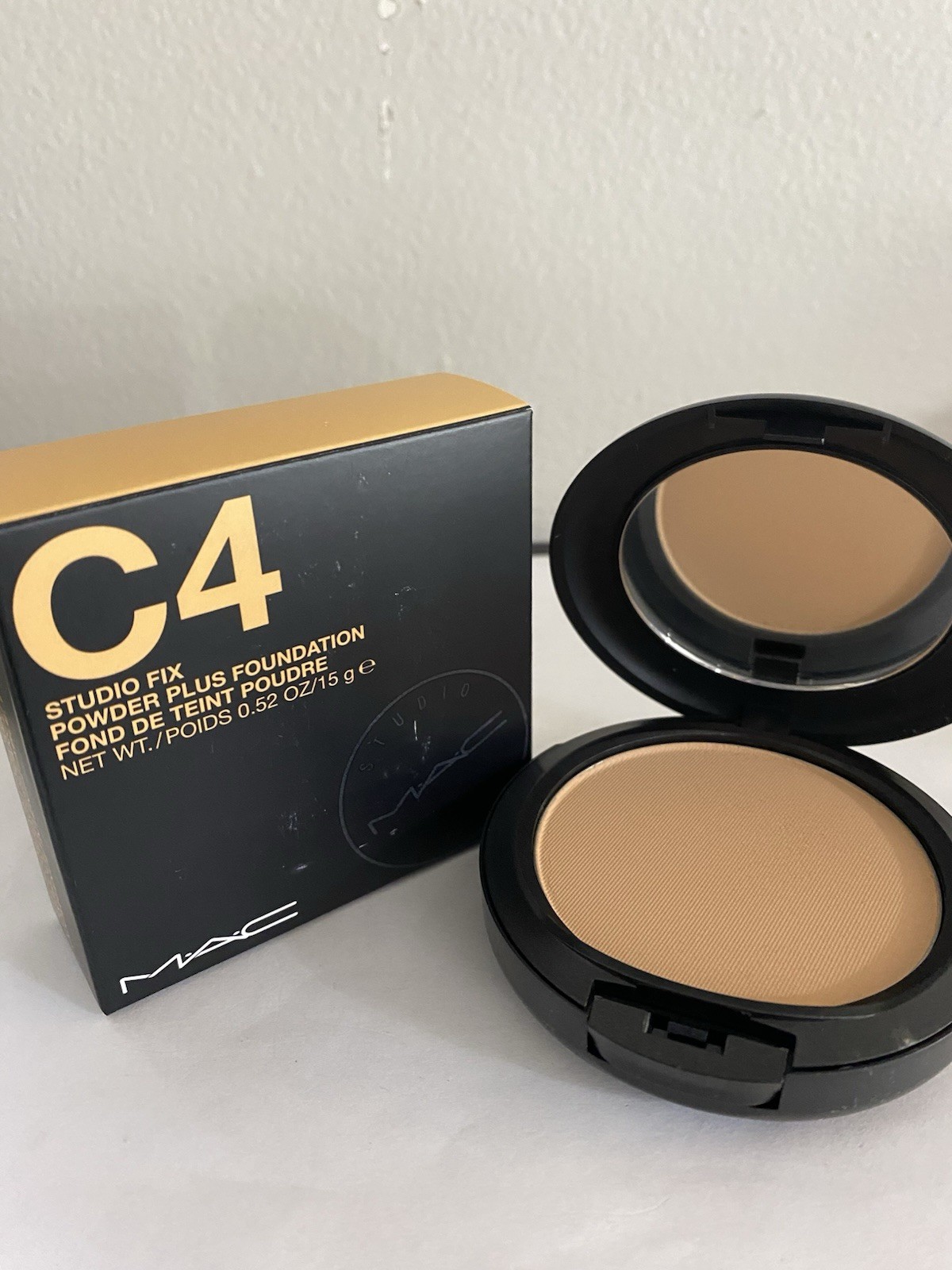 MAC Studio Fix Powder Plus Foundation, C4, Full Size -Original Formula, 15g, New