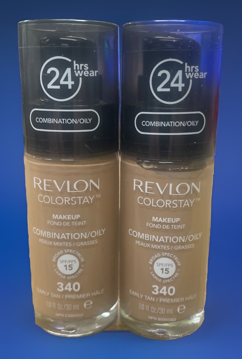 Revlon Colorstay 24HRS Foundation Combination Oily Skin 340 Early Tan Lot Of 2