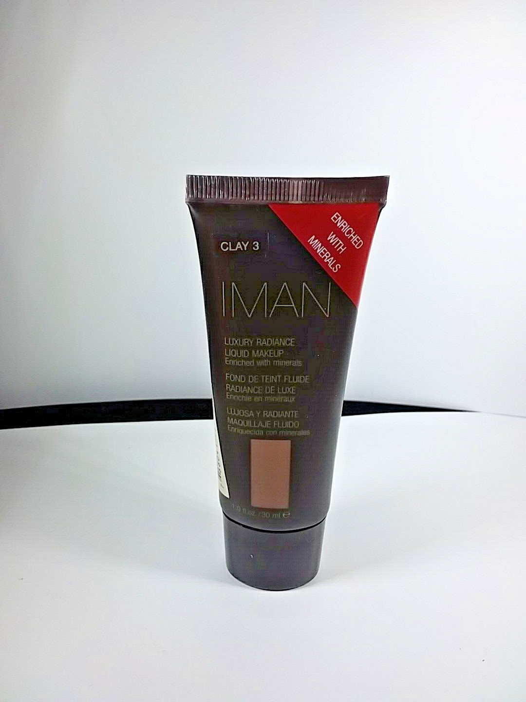 Iman Luxury Radiance Liquid Makeup Clay 3 *Read*
