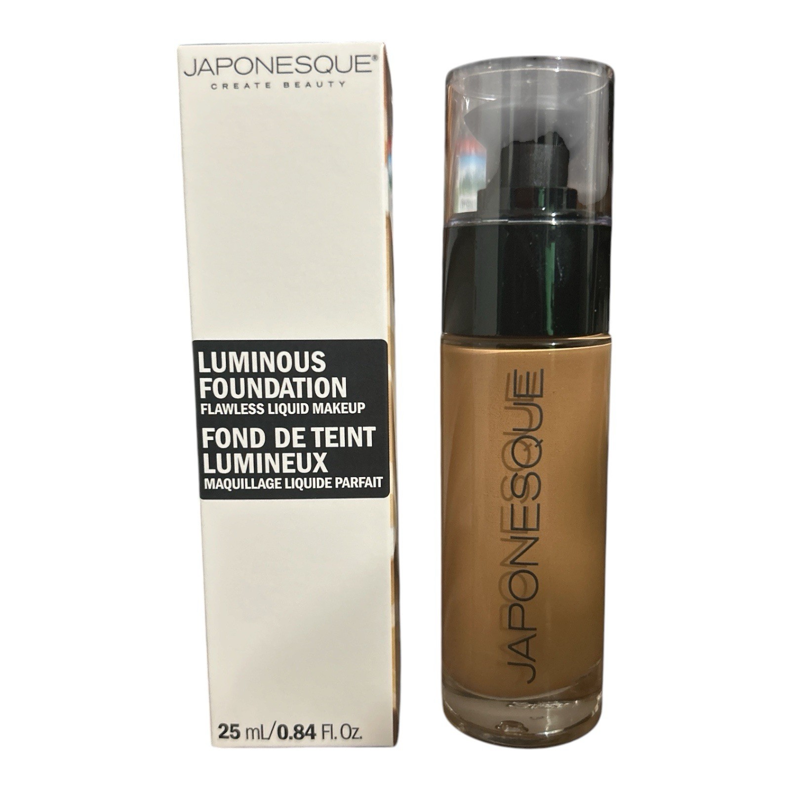Japonesque Luminous Foundation Flawless Liquid Makeup 09 0.84 fl oz/25mL NIB