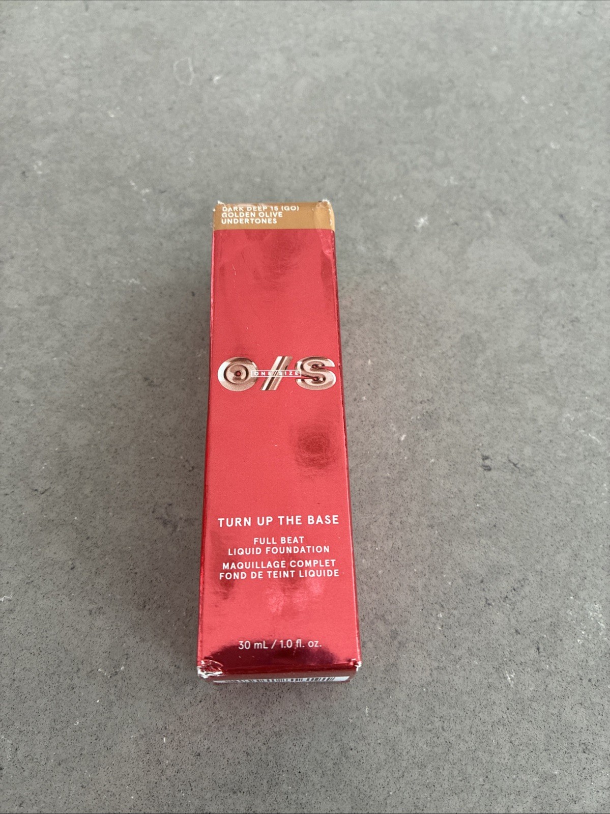 One/Size By Patrick Starrr Full Beat Liquid Foundation DARK DEEP 15 (GO) | New