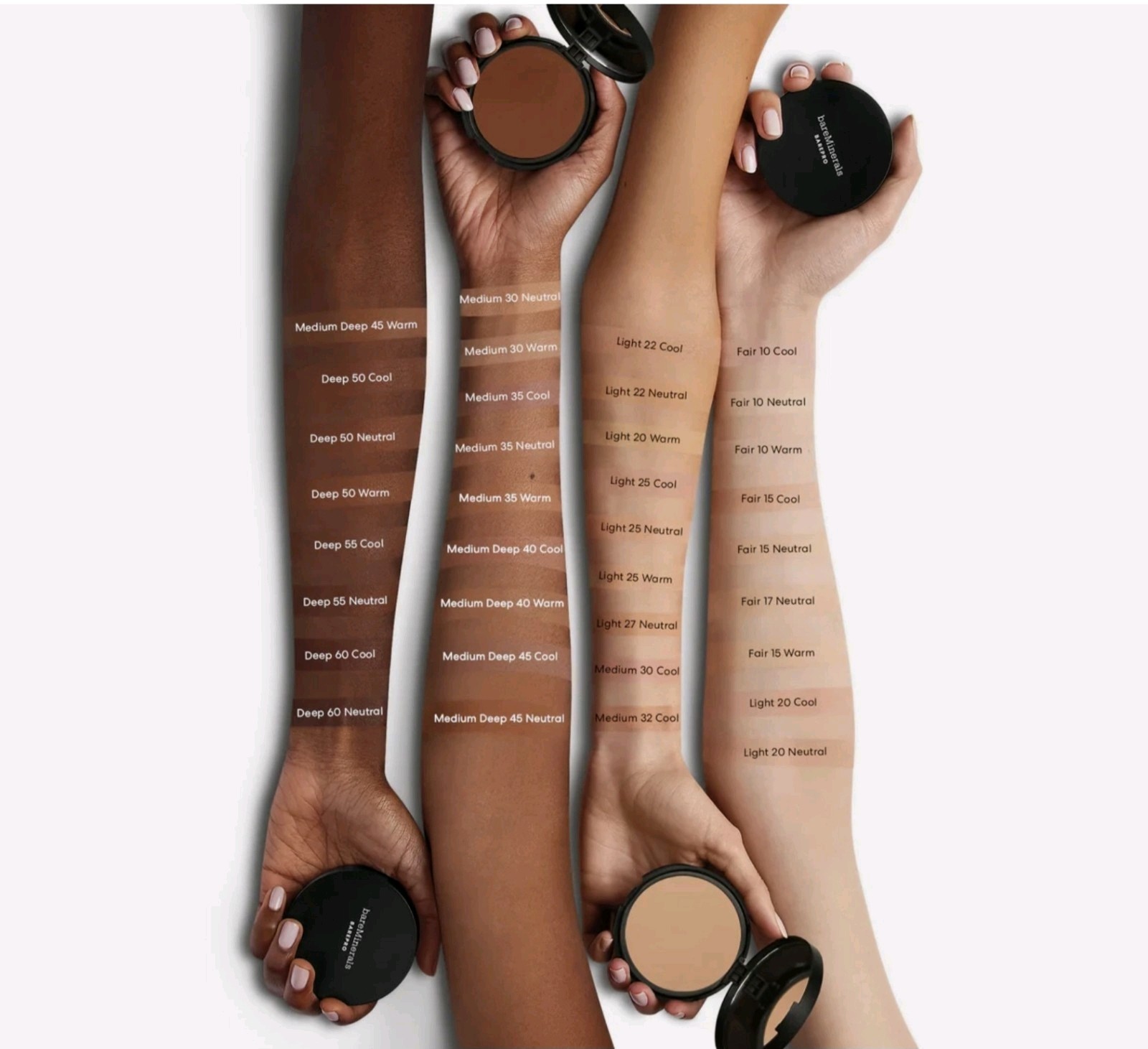 Bareminerals Barepro Perfecting Powder Foundation Medium Deep 40 Warm + BRUSH!
