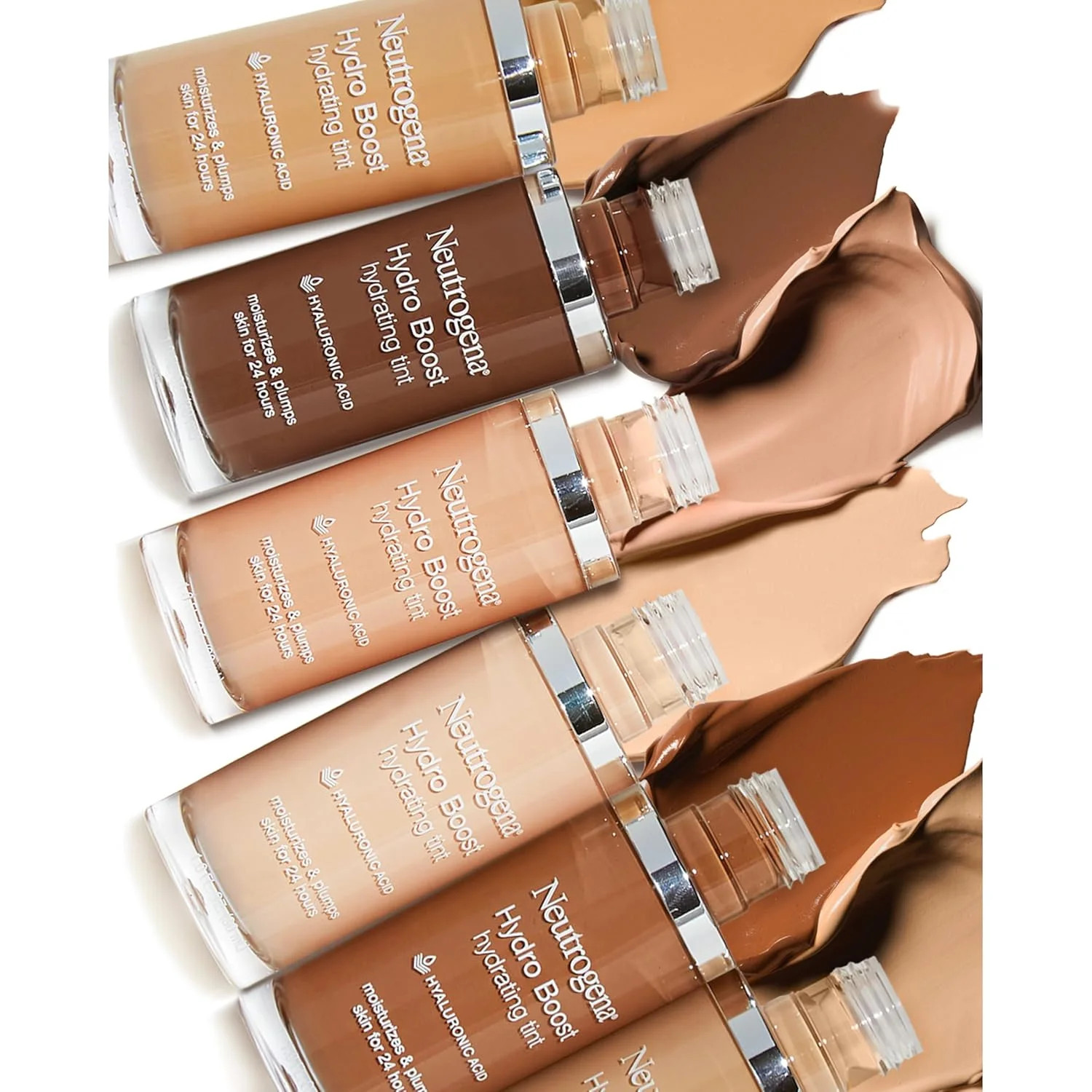 Neutrogena Hydro Boost Hydrating Tint Foundation Makeup for Dry Skin, with Hyalu