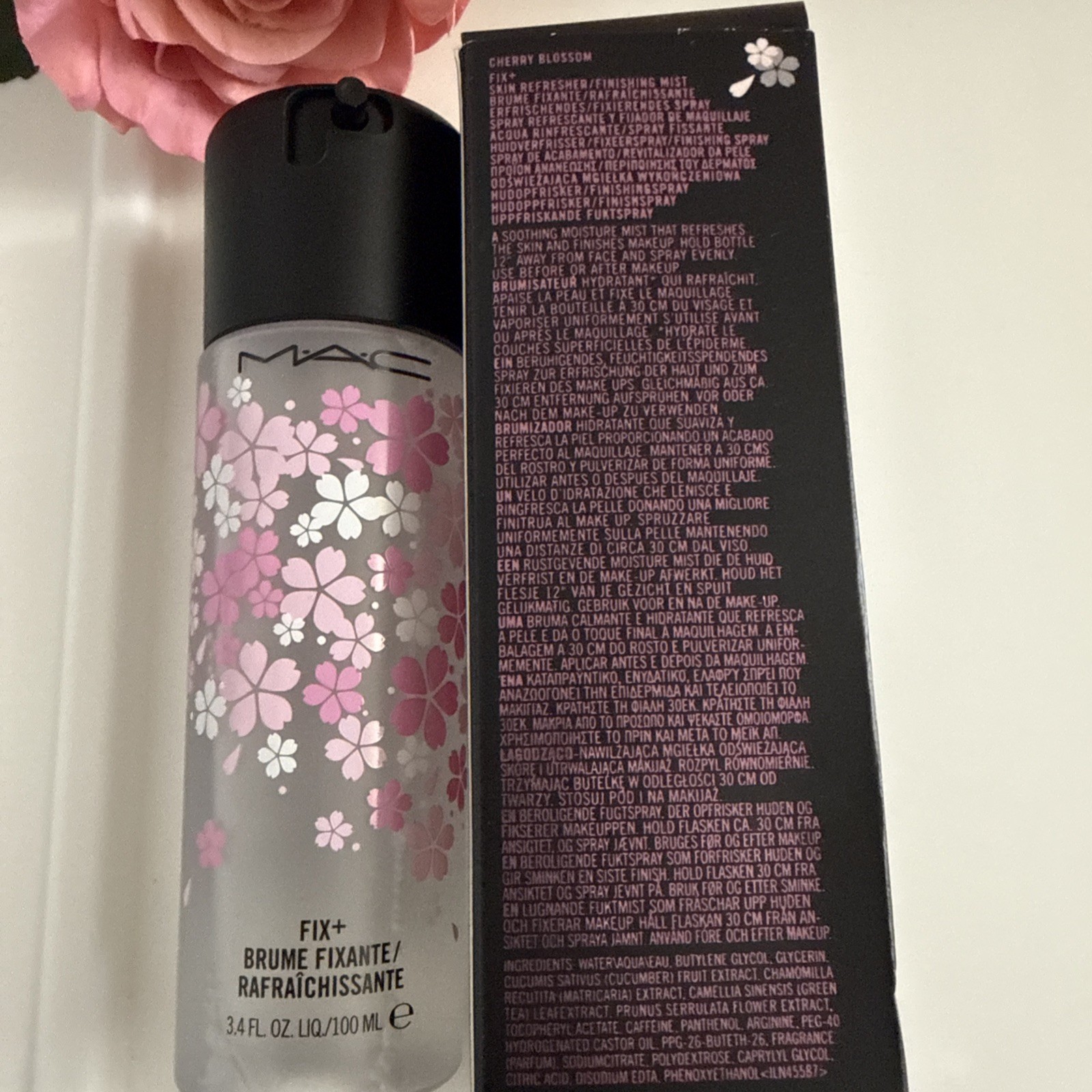 Mac Fix Plus CHERRY BLOSSOM Setting Spray Mist NEW With Limited Edition