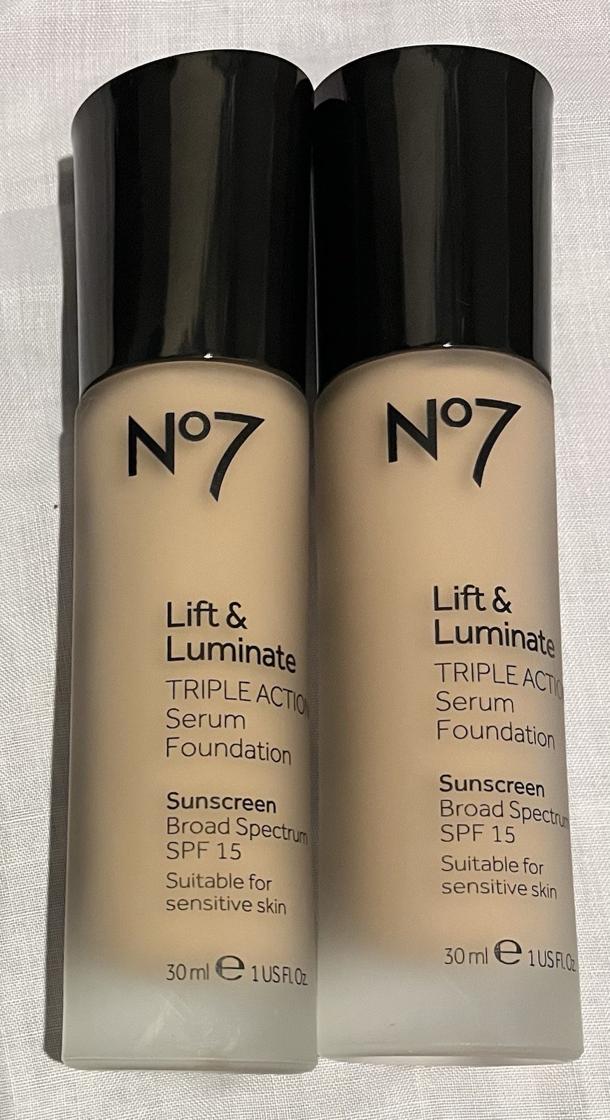 Pack Of 2 Boots No7 Lift & Luminate Foundation SPF 15 Warm Beige -1oz Warm Beige