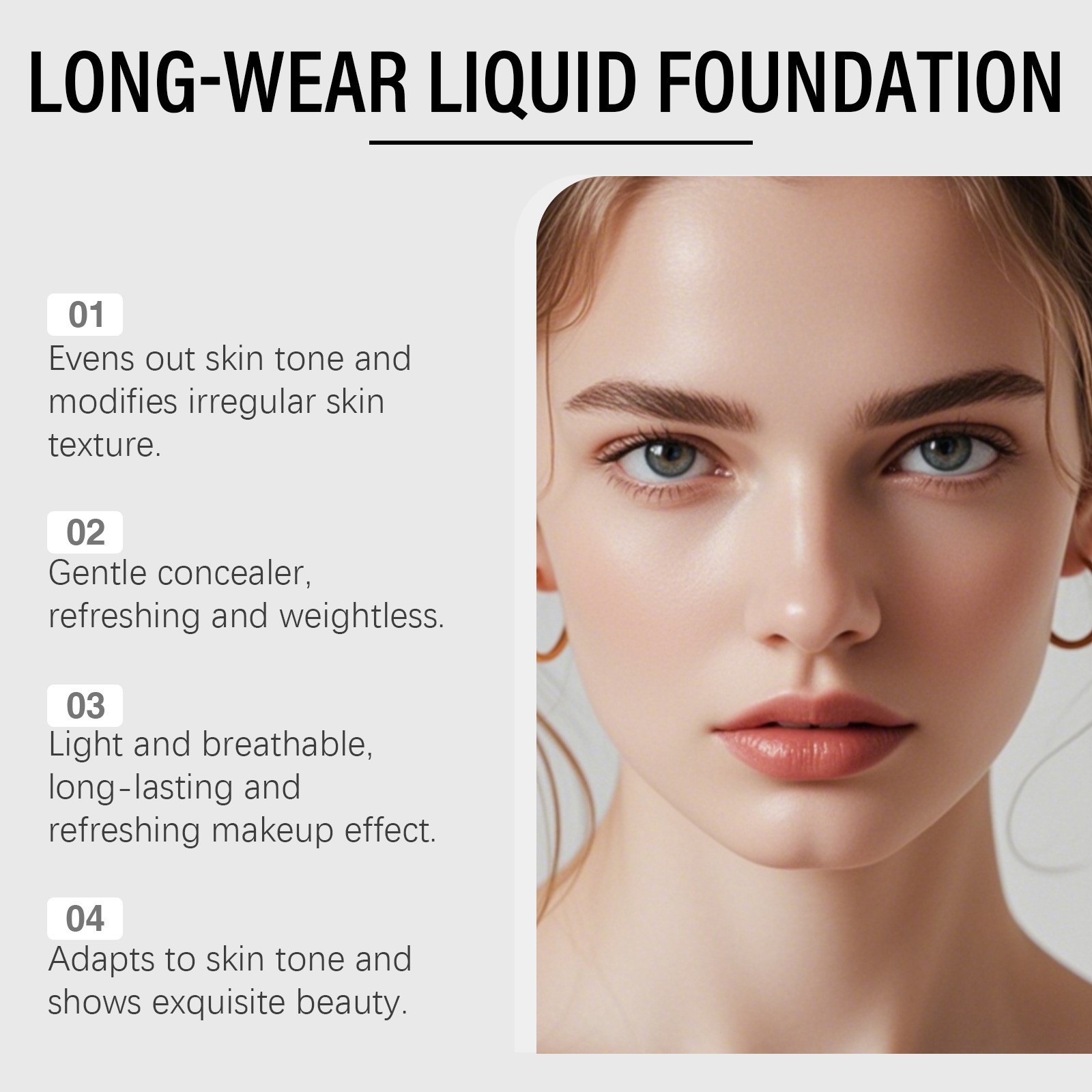 Luxe Color Changing Foundation for Women 30mL Light to Medium Color Coverage