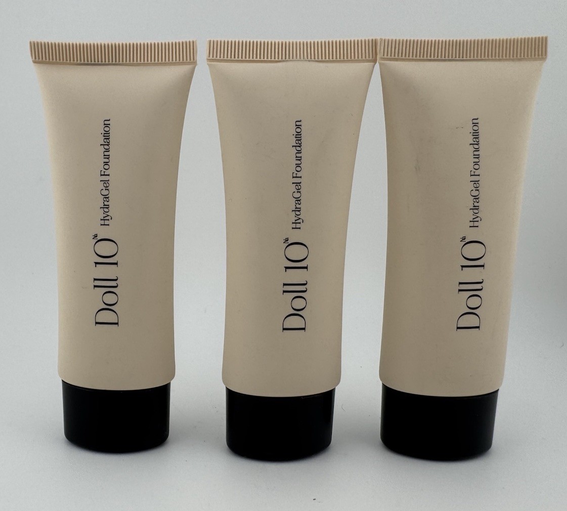 Doll 10 HydraGel Foundation – Deep Makeup Cosmetics – Lot of 3