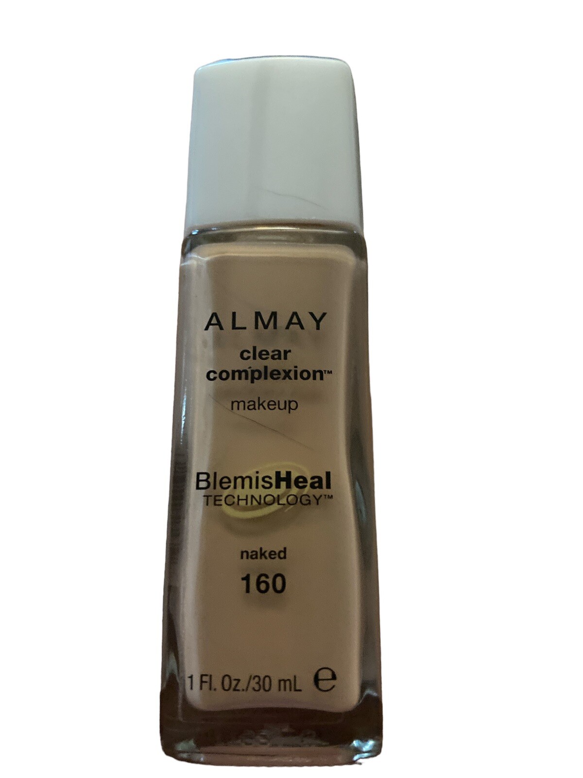 ALMAY CLEAR COMPLEXION LIQUID FOUNDATION HELPS CLEAR PREVENT BLEMS 160 Naked