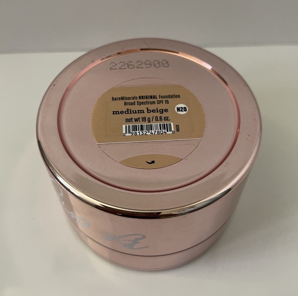 BareMinerals Original Foundation MEDIUM BEIGE N20 spf 15 – JUMBO 18g