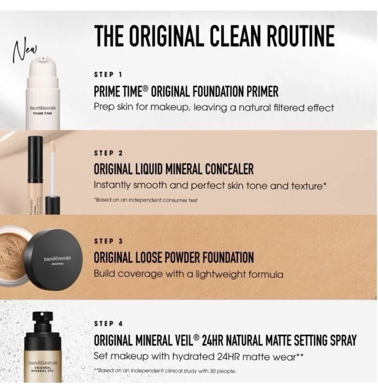 bareMinerals NEW Deluxe Light Beige 09 Original Loose Mineral Fdtn 18g SPF 15