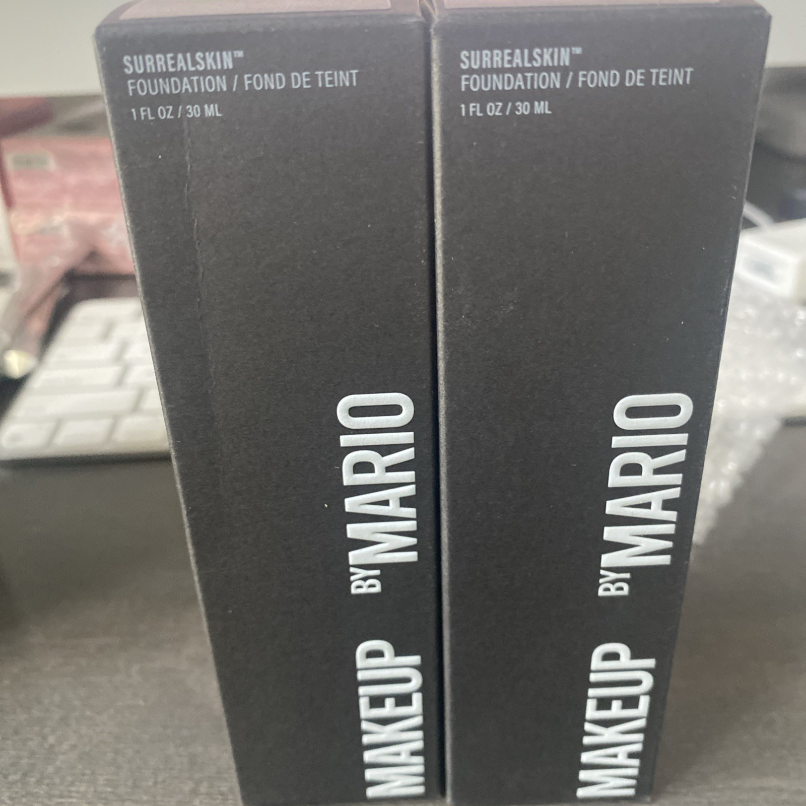 2 Bottle Set-Makeup By Mario ~ Surrealskin Liquid Foundation ~ 4C – 1 oz ~ NIB