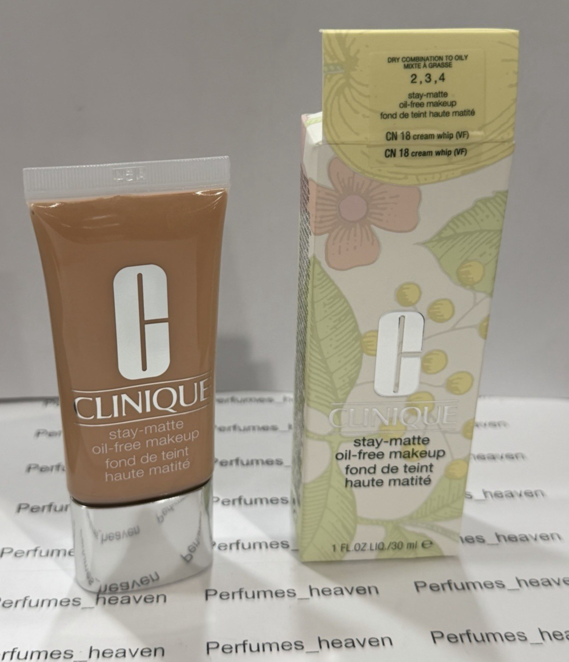 Clinique Stay Matte Oil Free Makeup CN 18 CREAM WHIP 1 oz /30 ML
