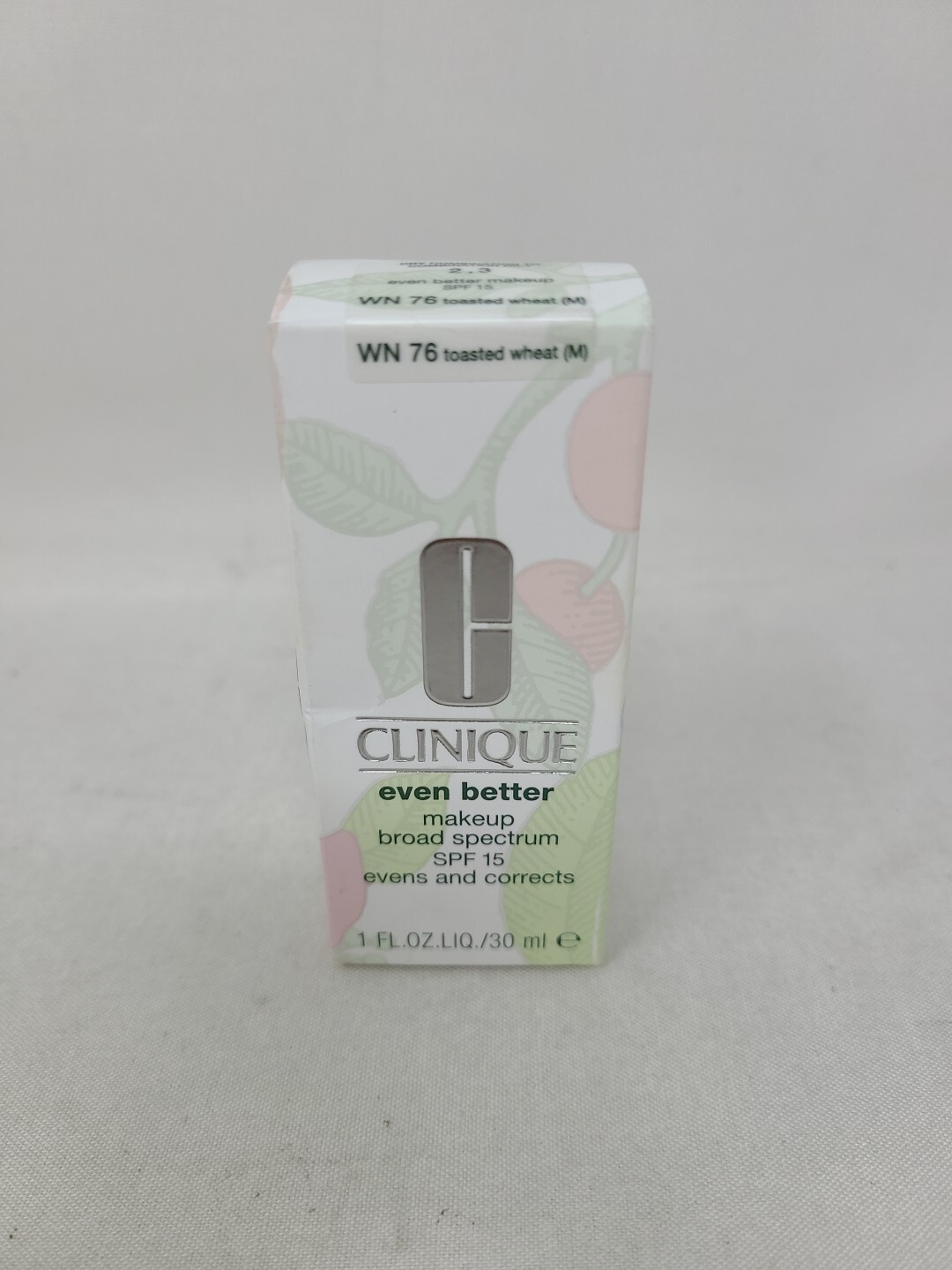 Clinique Even Better Makeup SPF 15 WN 76 Toasted Wheat 1 fl. oz/30 mL NIB