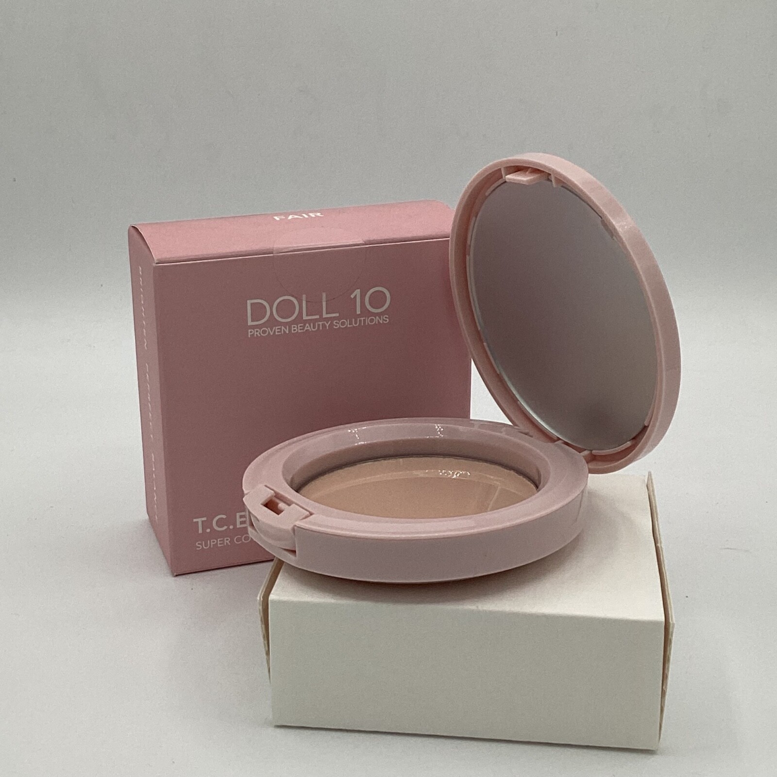 Doll 10 T.C.E. Super Coverage Serum Powder Fair Full Size – NEW