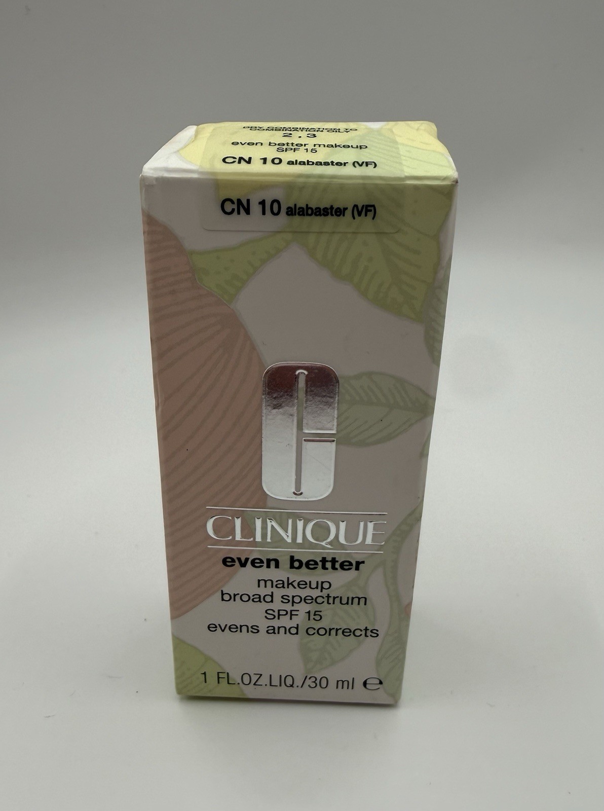 Clinique Even Better Makeup Broad Spectrum SPF 15, CN 10 ALABASTER, 1 fl oz NIB