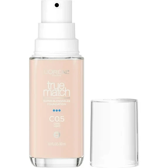 L’Oreal Paris True Match Cream Foundation Makeup, C0.5 Cool Light, 1 fl oz