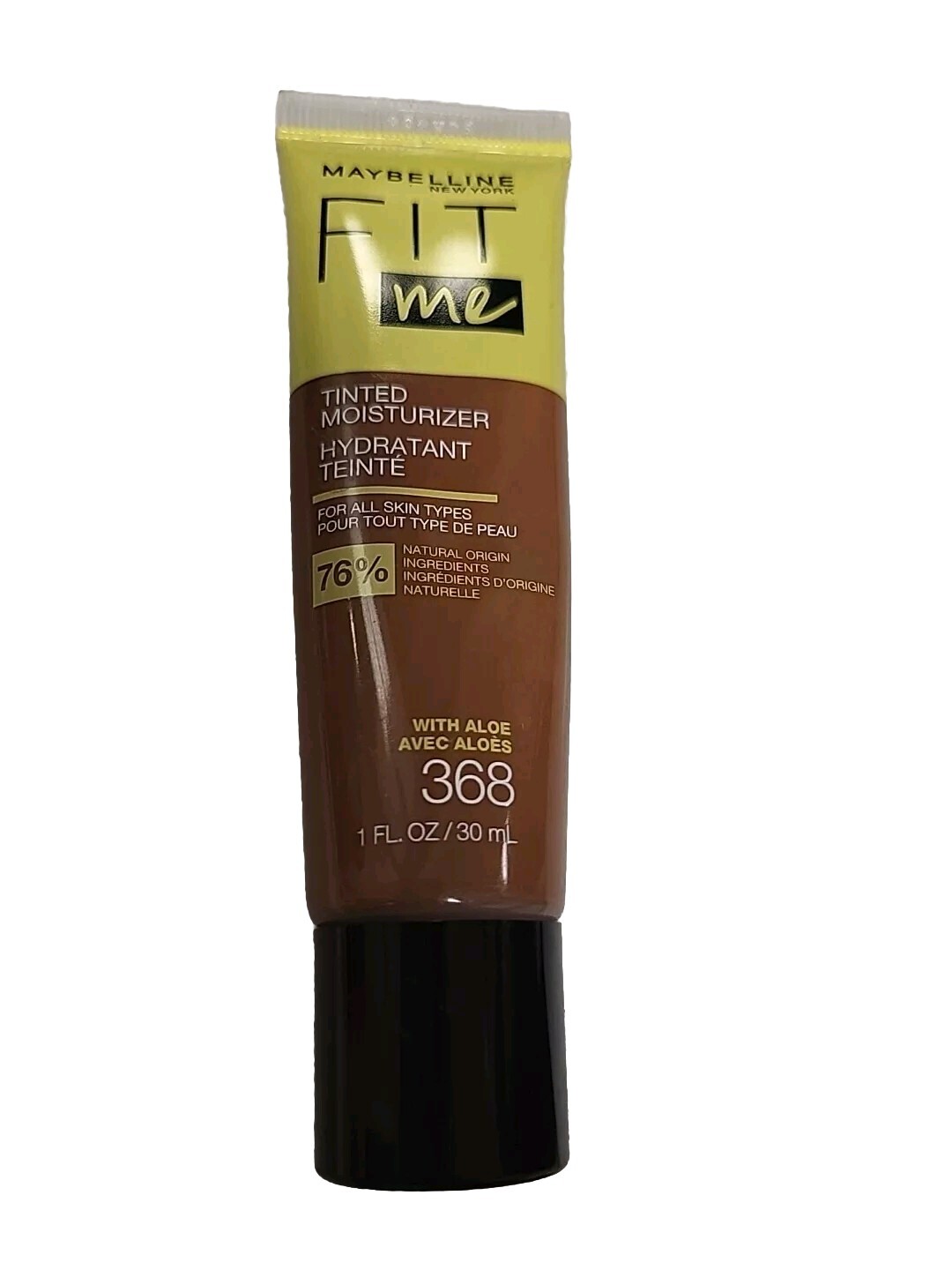 Maybelline Fit Me Tinted Moisturizer Natural Coverage Face Makeup, 368 – 1 fl oz