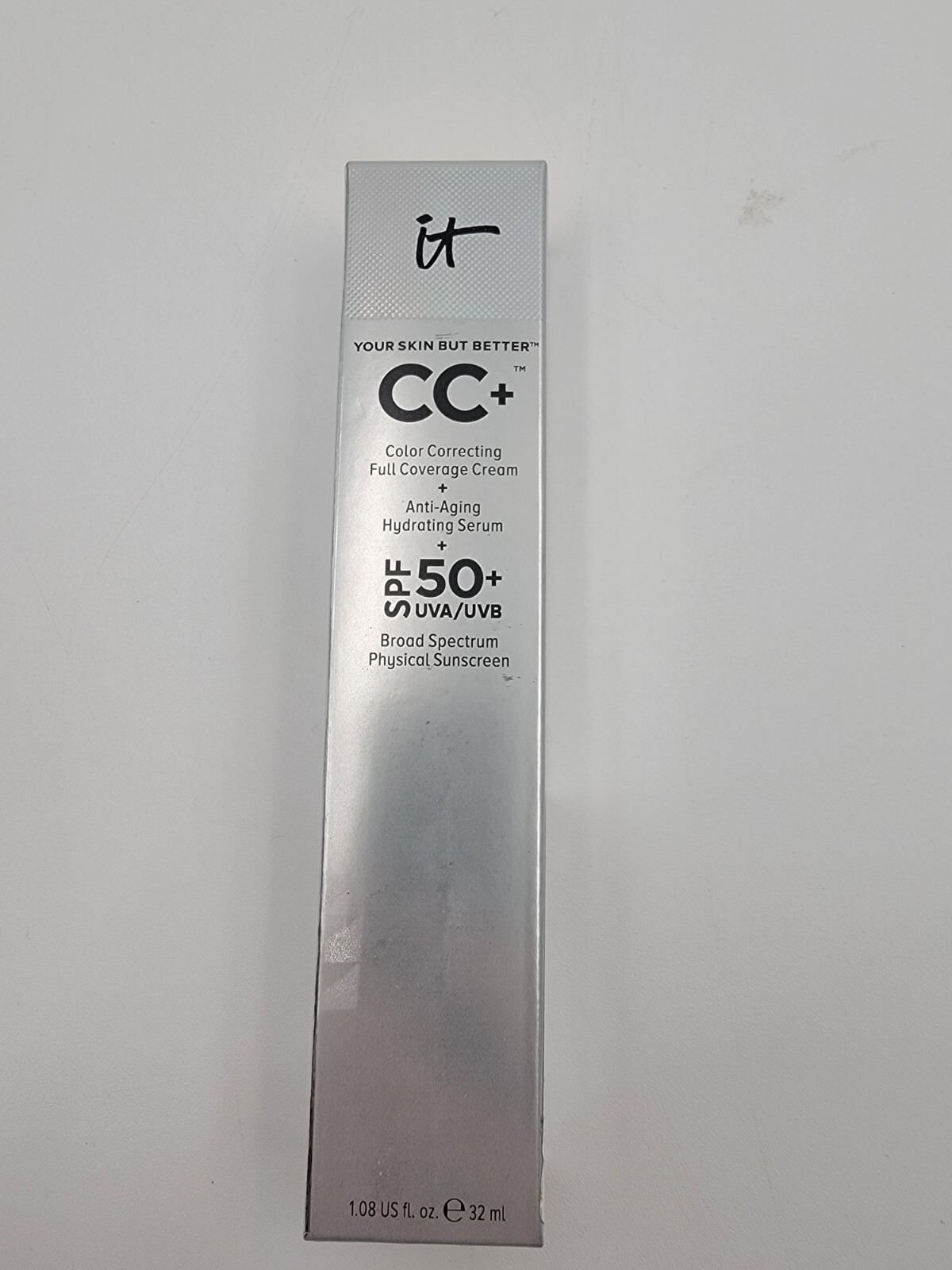 IT COSMETICS CC+COLOR CORRECTING F/C CREAM SPF 50+ MEDIUM 1.08 OZ exp 03/2025