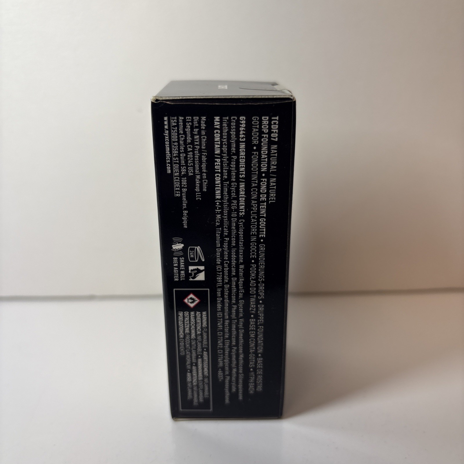 Makeup Total Control Drop Foundation NYX Professional – Natural – 0.43 fl oz