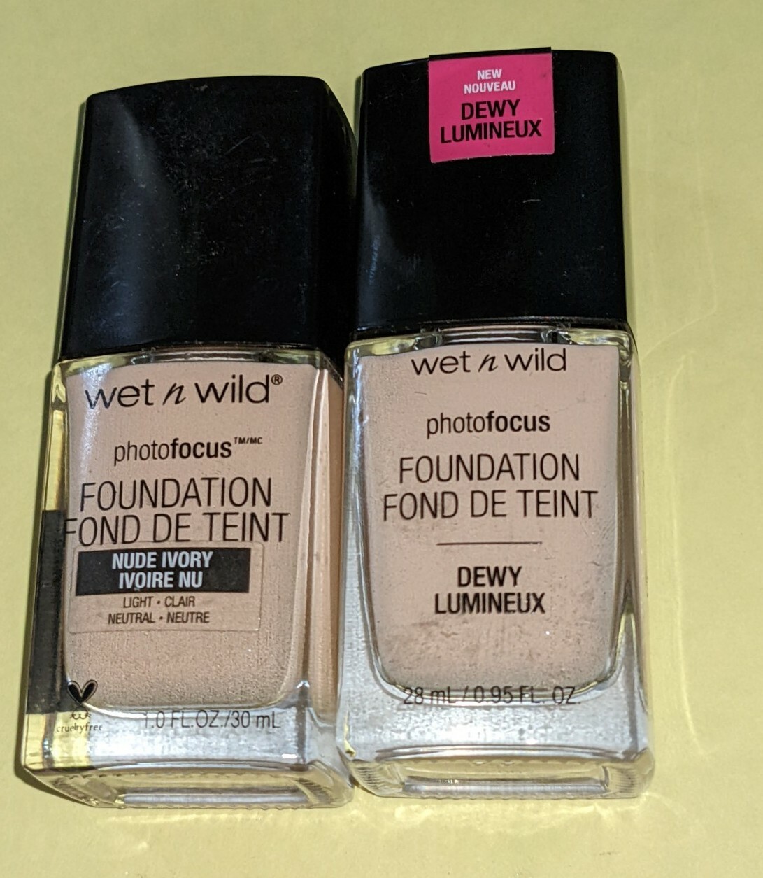 2 Lot Photo Focus Foundation Nude Ivory 1 Ounce