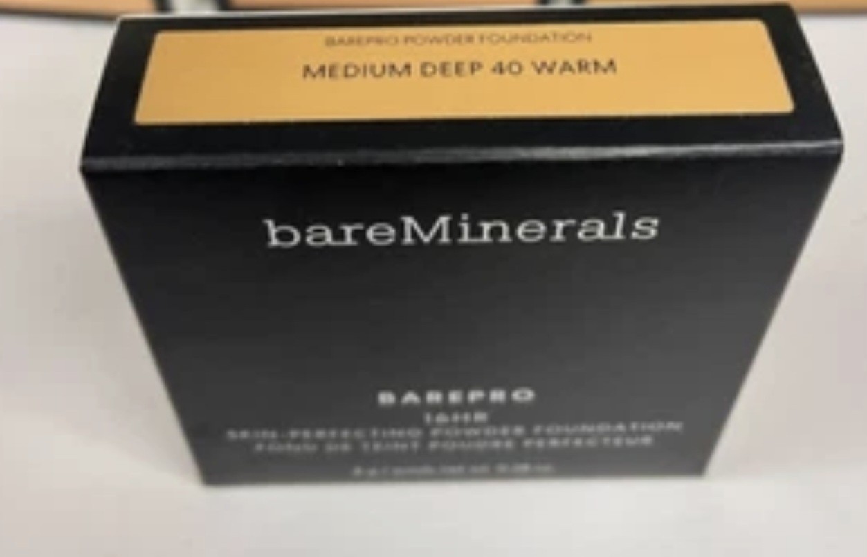 Bareminerals Barepro Perfecting Powder Foundation Medium Deep 40 Warm + BRUSH!