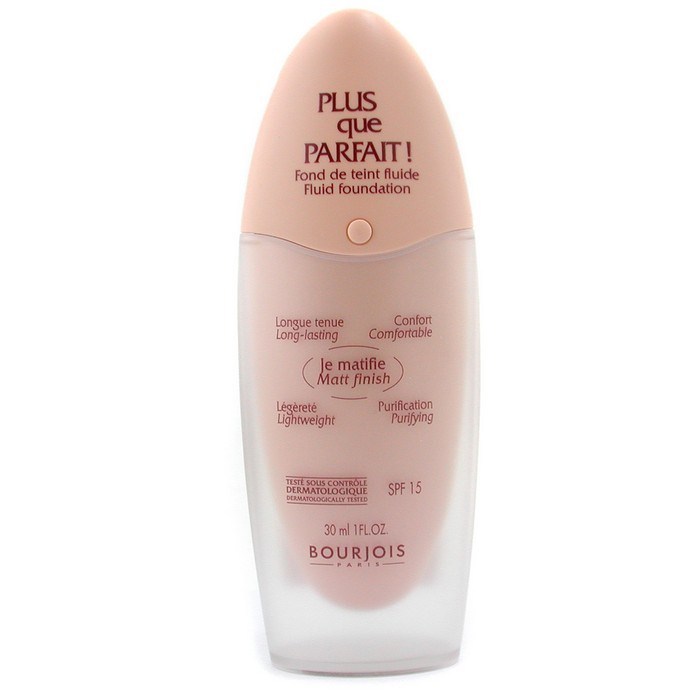 Bourjois Plus Que Parfait Fluid Cream Foundation SPF15 # 17 CAFE NWOB Sealed
