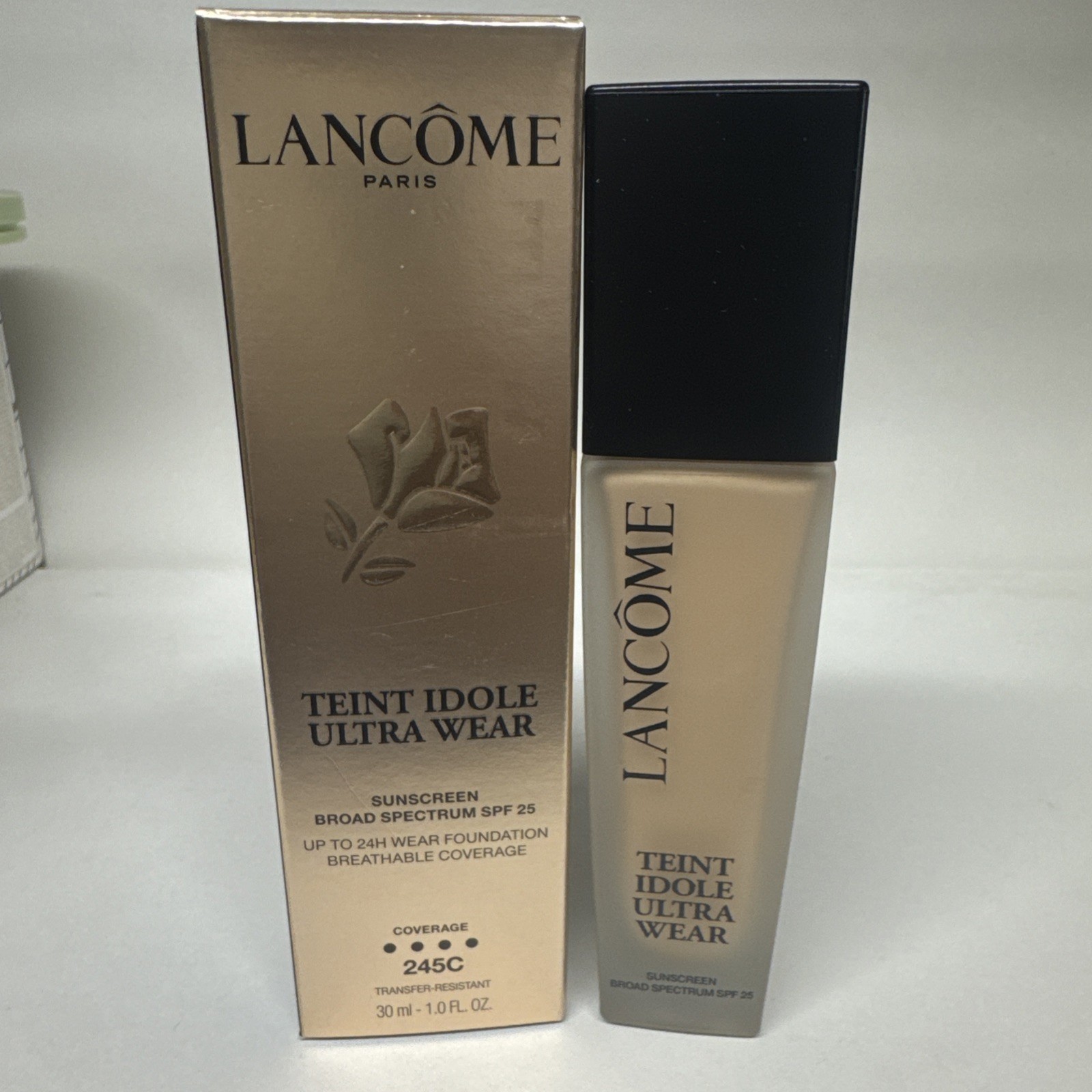 LANCOME TEINT IDOLE ULTRA WEAR LONG WEAR FOUNDATION # 245 (C) BOXED EXP 11/25
