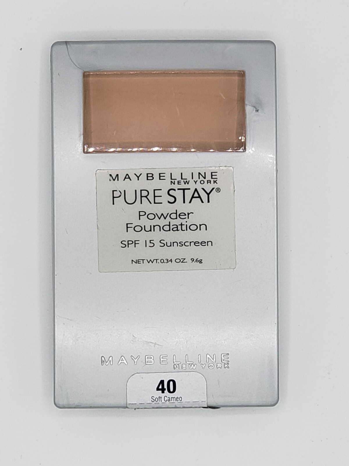 NEW Maybelline Pure Stay Powder Foundation SPF 15 Sun screen 40 Soft Cameo