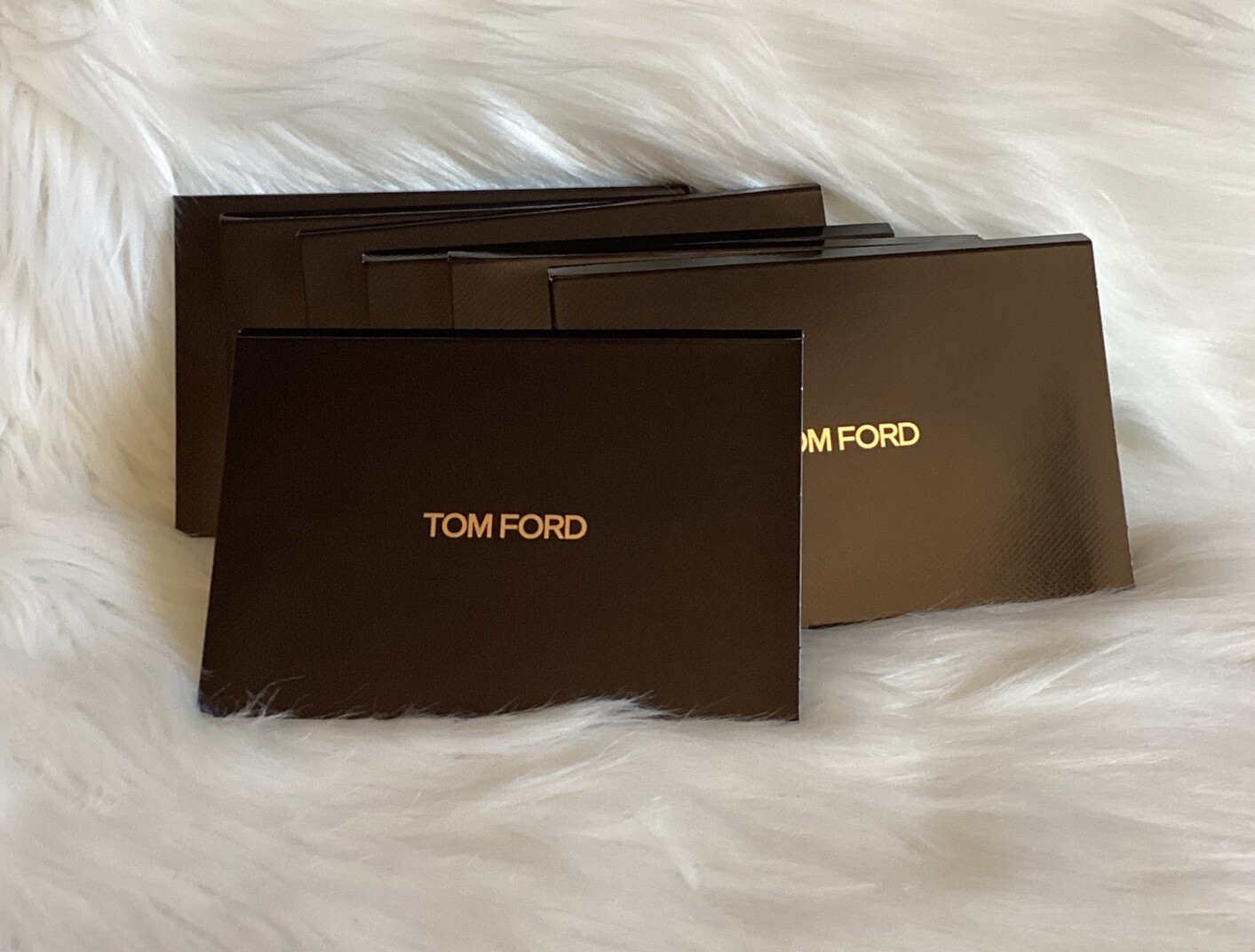 7 x TOM FORD Traceless Soft Matte Foundation Sample Card 4 Shades NEW