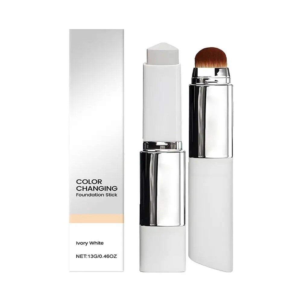 Color-Changing 2-In-1 Foundation Stick – Lightweight & Moisturizing for All Skin