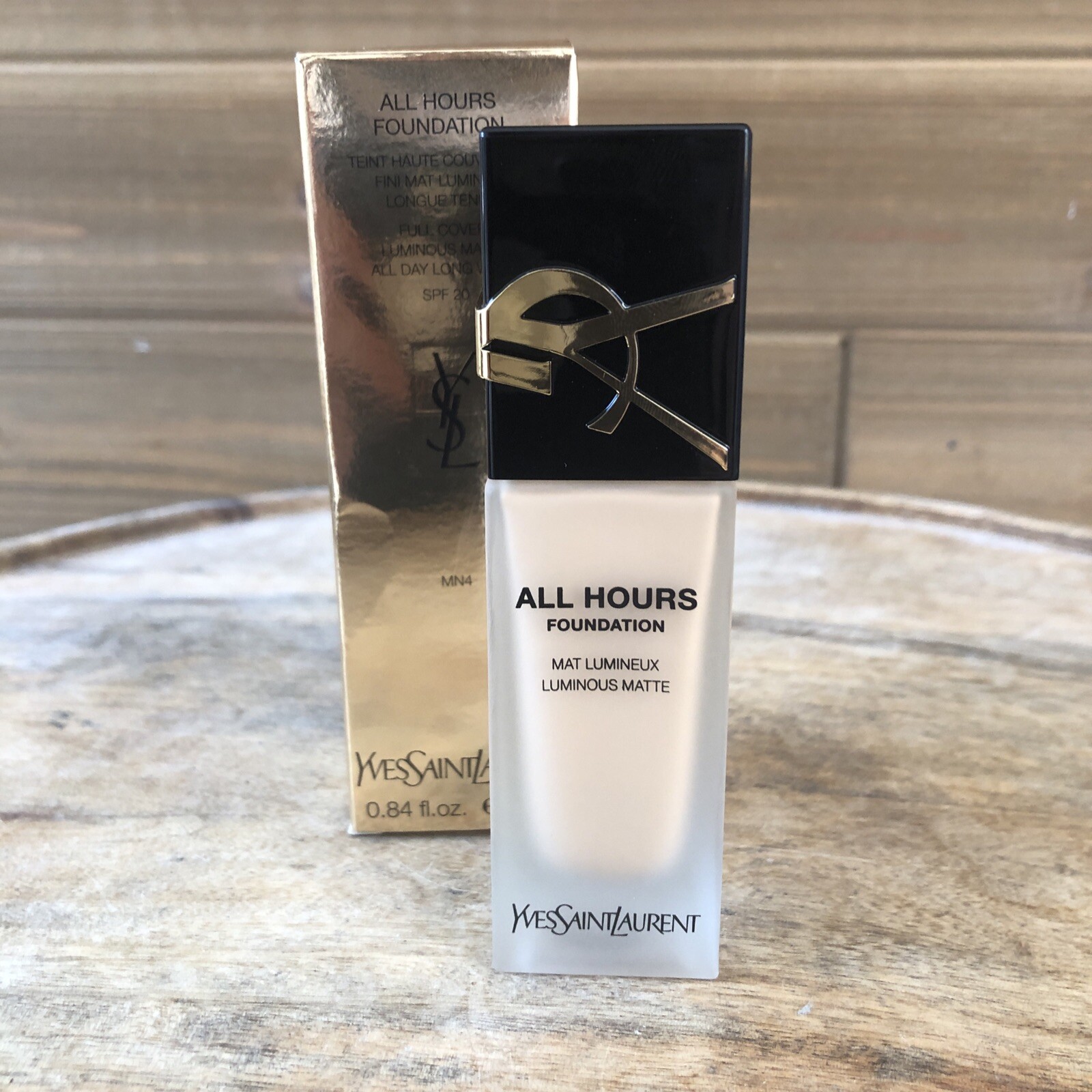 yves saint laurent all hours foundation in MN4 New in box full size 0.84oz