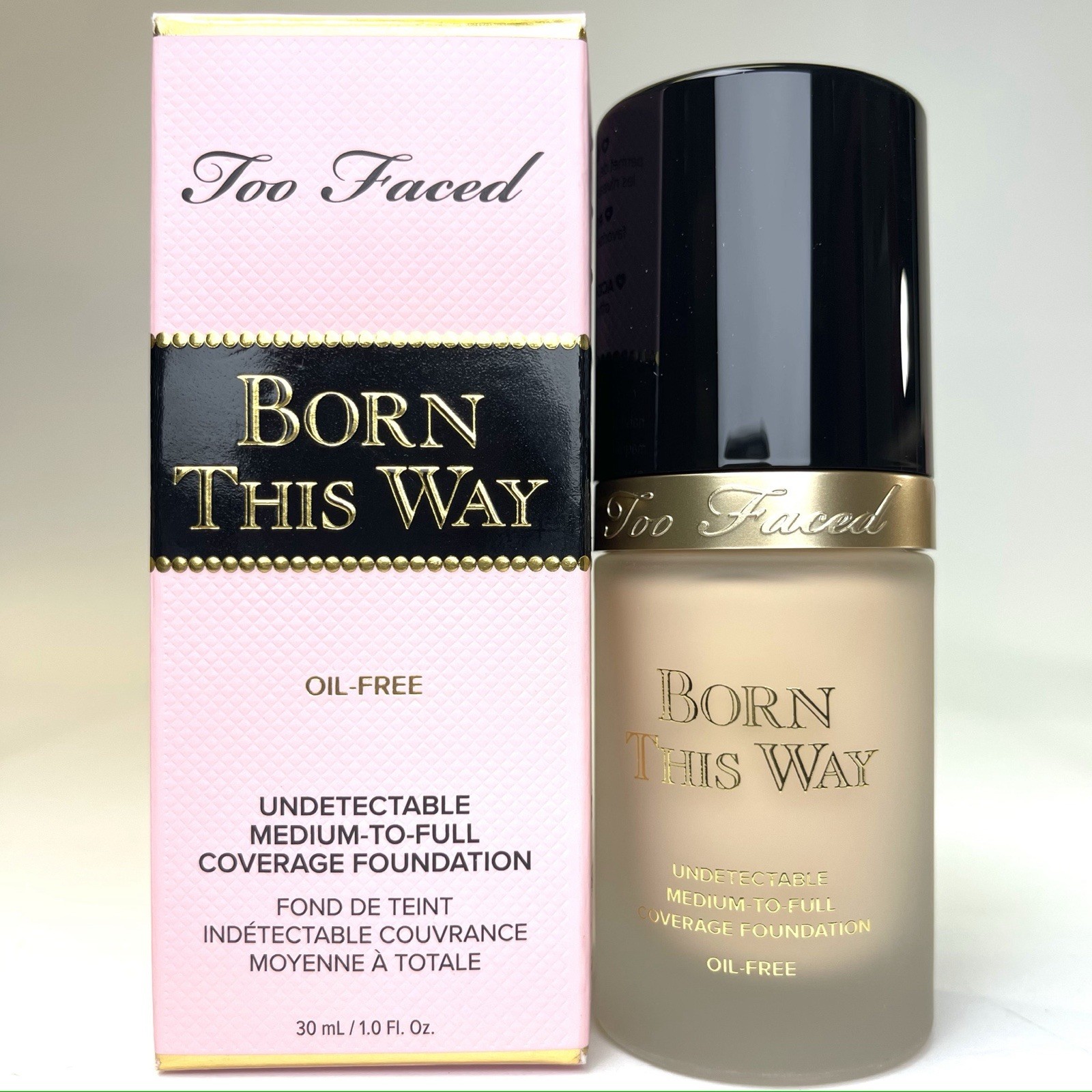 Too Faced Born This Way Undetectable Foundation Medium Full Coverage SWAN 1fl oz