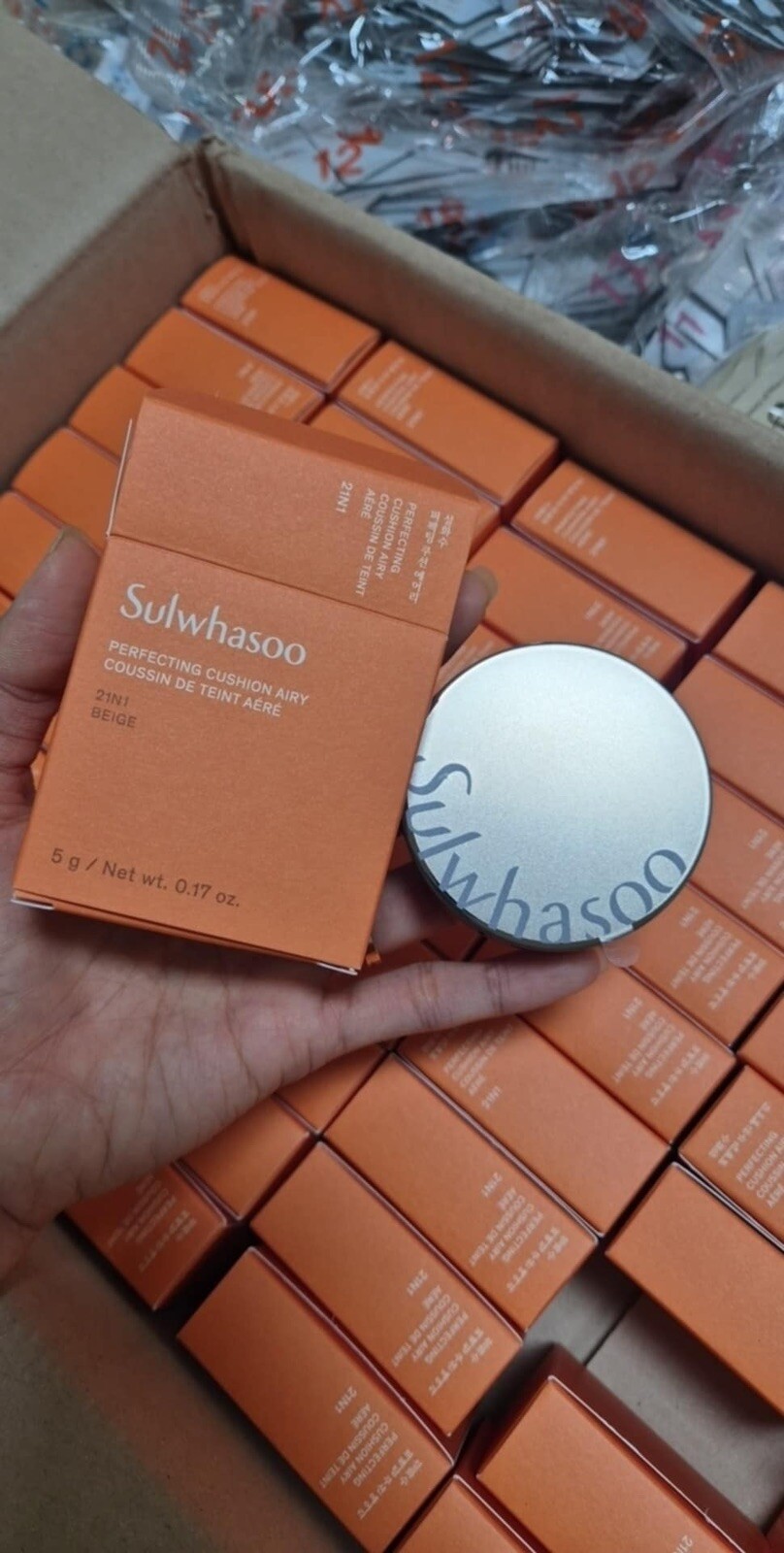 Sulwhasoo New Perfecting MINI Cushion AIRY 5g Glow&Natural, Shade 21N1