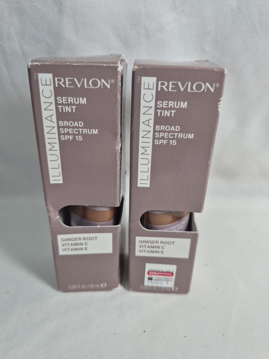 Lot Of 2 Revlon Illuminance Serum SPF 15 Tint Color #509 Sandalwood .94oz *New