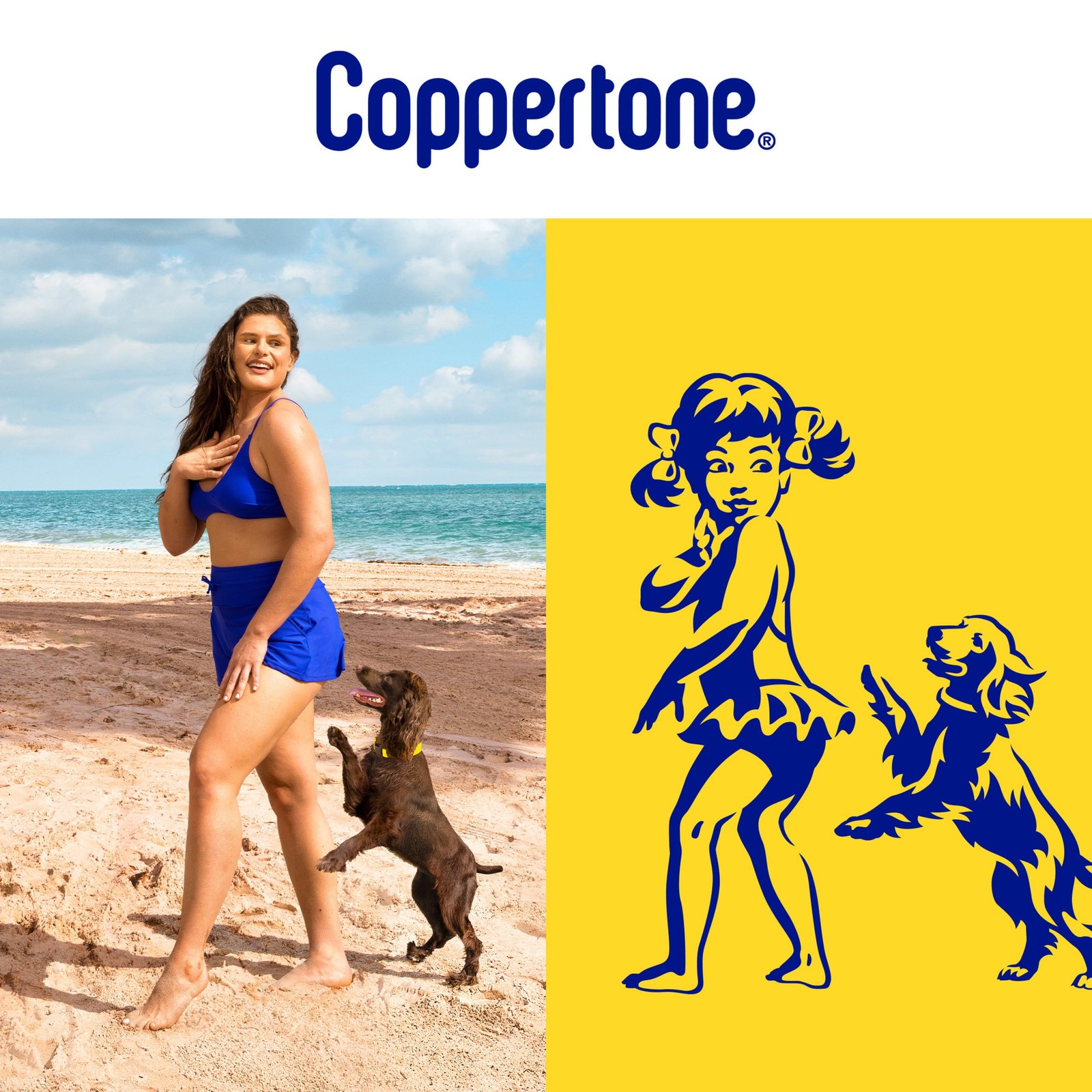 Coppertone Sport Sunscreen Lotion, Broad Spectrum 7 Fl Oz (Pack of 2), Blue