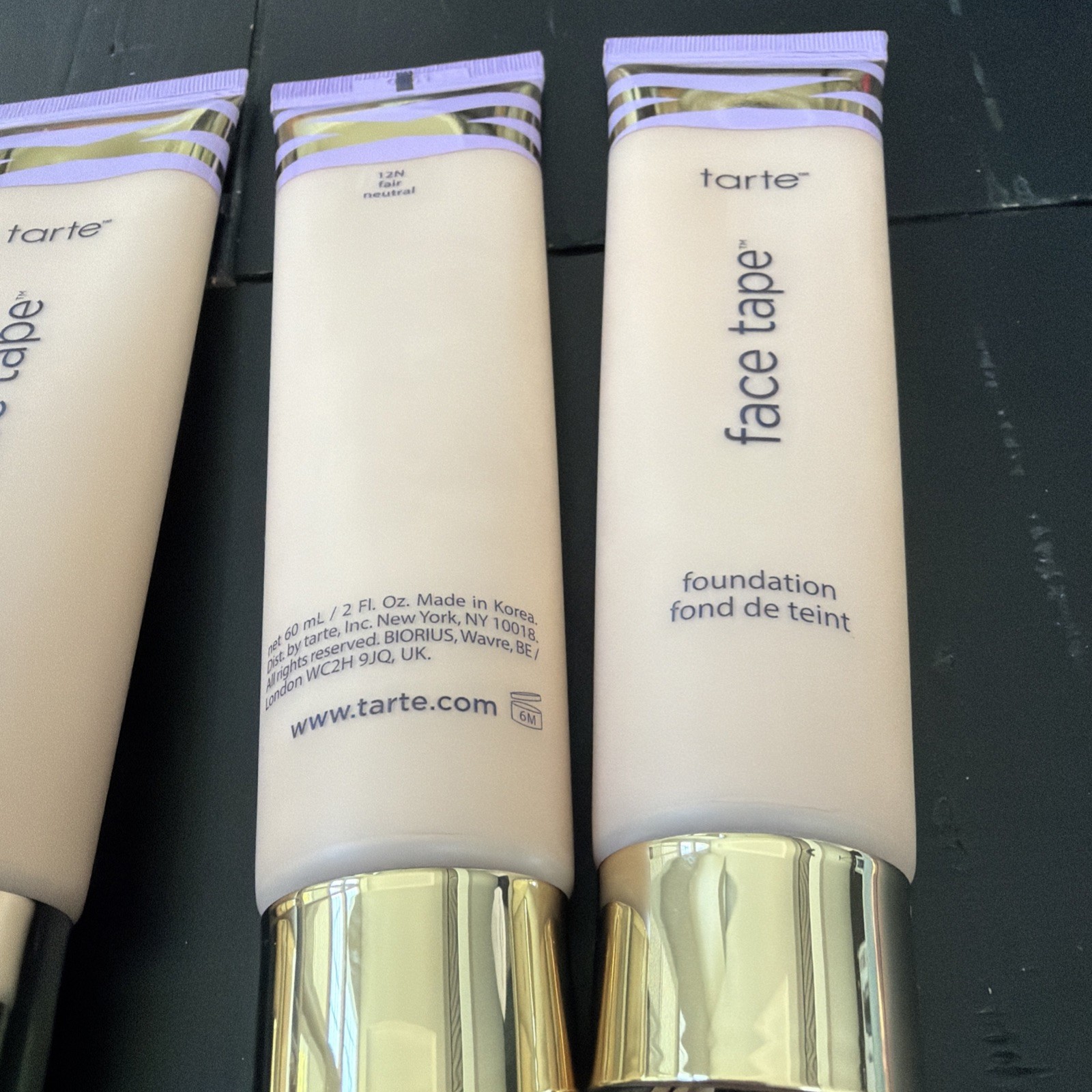 TARTE ~ FACE TAPE FOUNDATION ~ 12 N FAIR NEUTRAL ~ 2 OZ SEALED Tube