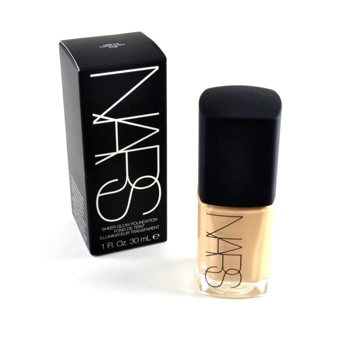 Nars Sheer Glow Foundation COPENHAGEN Light 4.5 Full Size 1 Oz – New in Box
